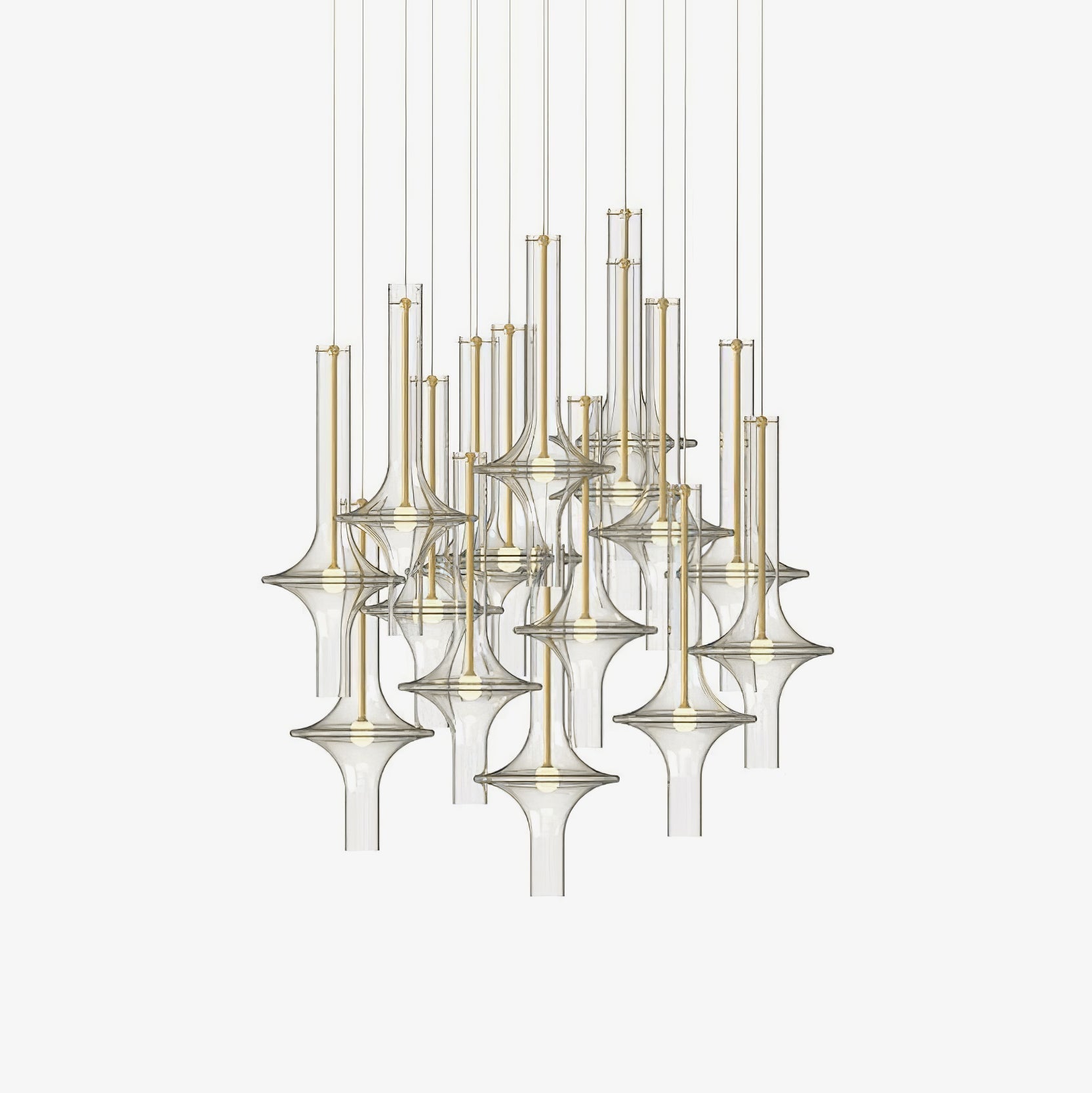 Talera Suspension Lampe en Verre Industrielle Glam