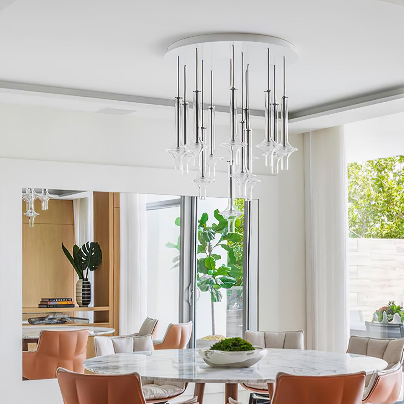 Talera Suspension Lampe en Verre Industrielle Glam