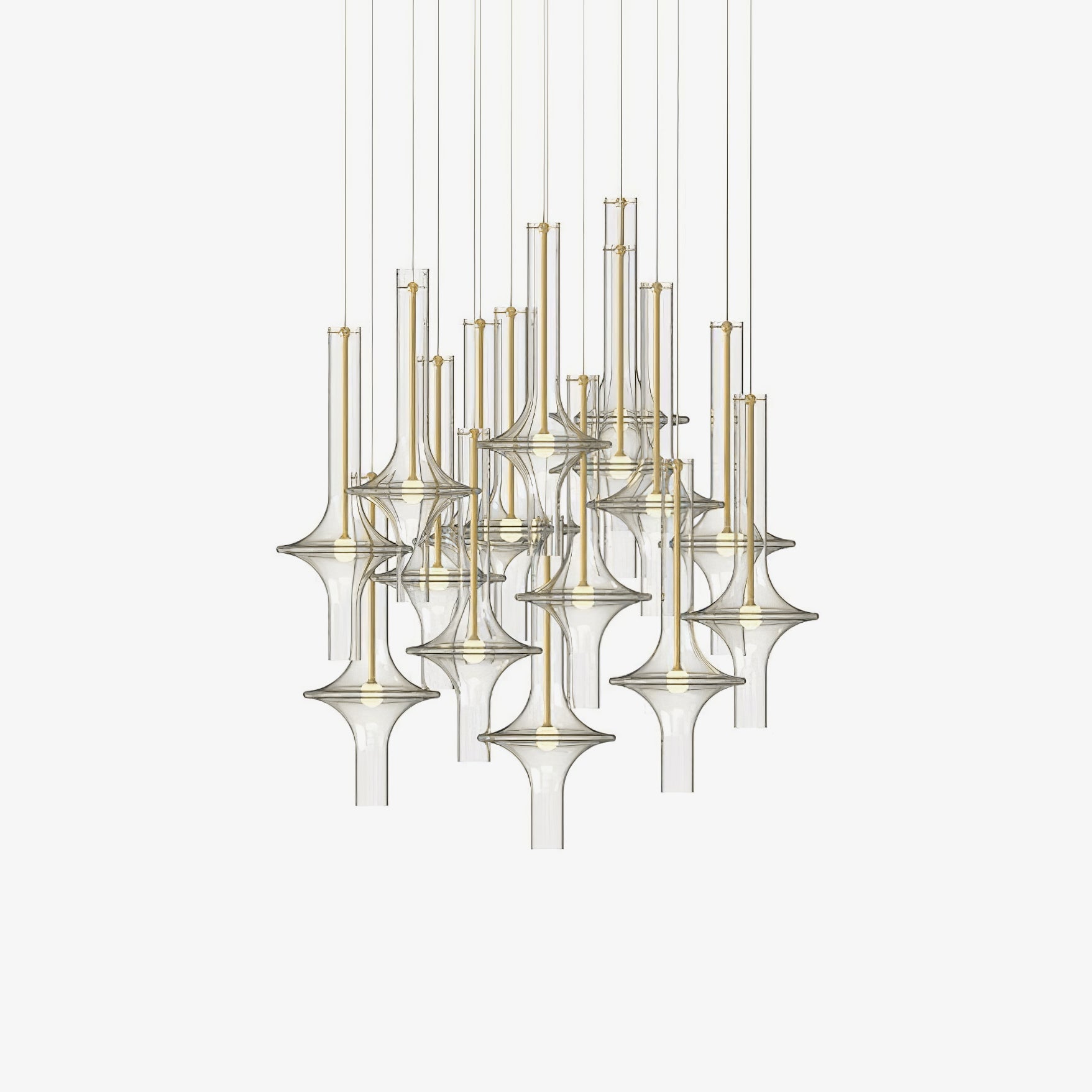 Talera Suspension Lampe en Verre Industrielle Glam