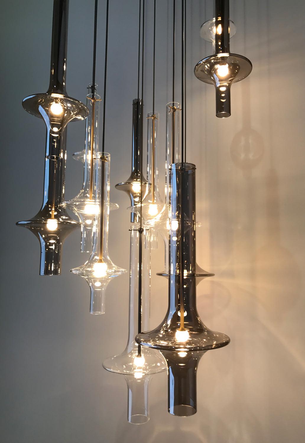Talera Suspension Lampe en Verre Industrielle Glam