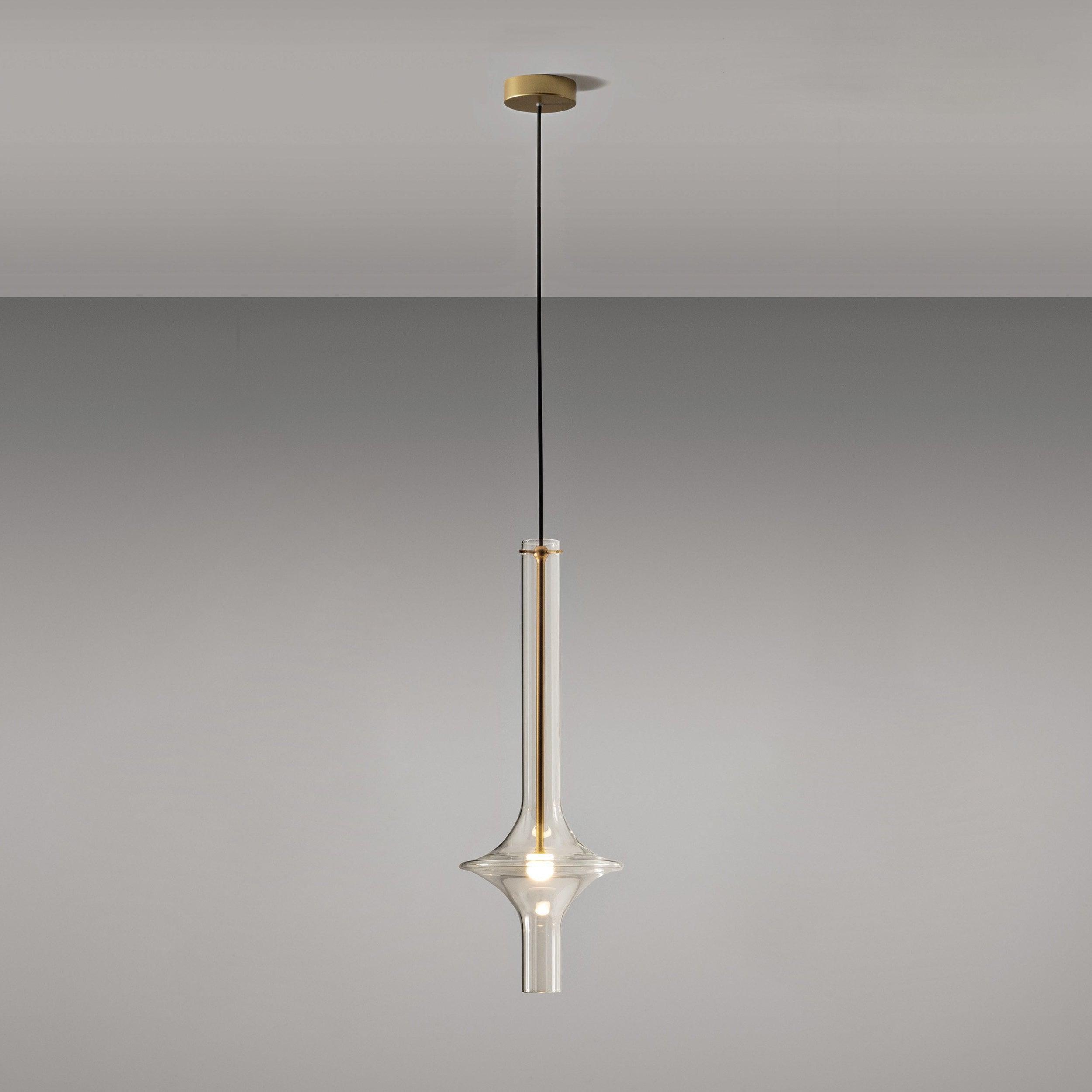 Talera Suspension Lampe en Verre Industrielle Glam
