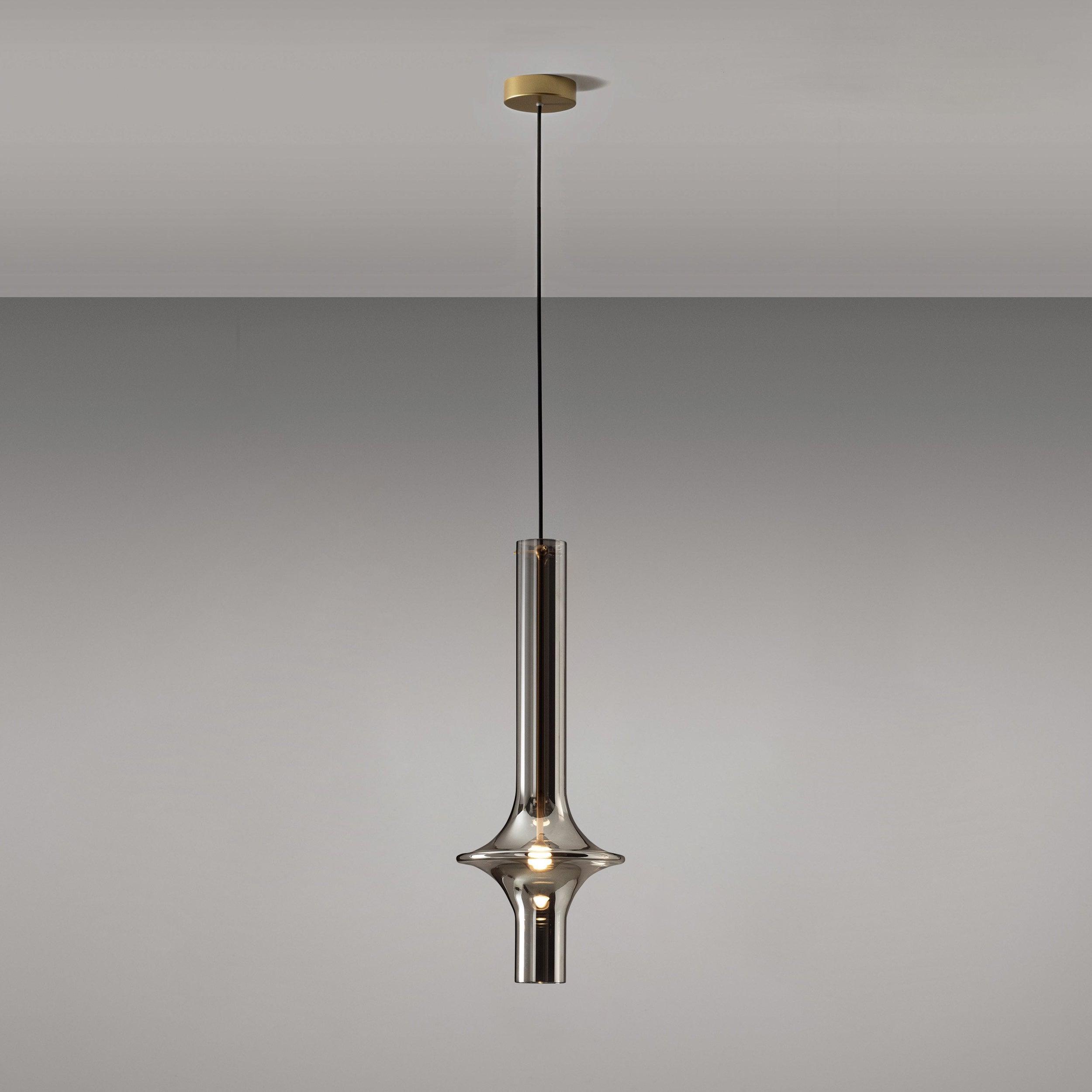 Talera Suspension Lampe en Verre Industrielle Glam
