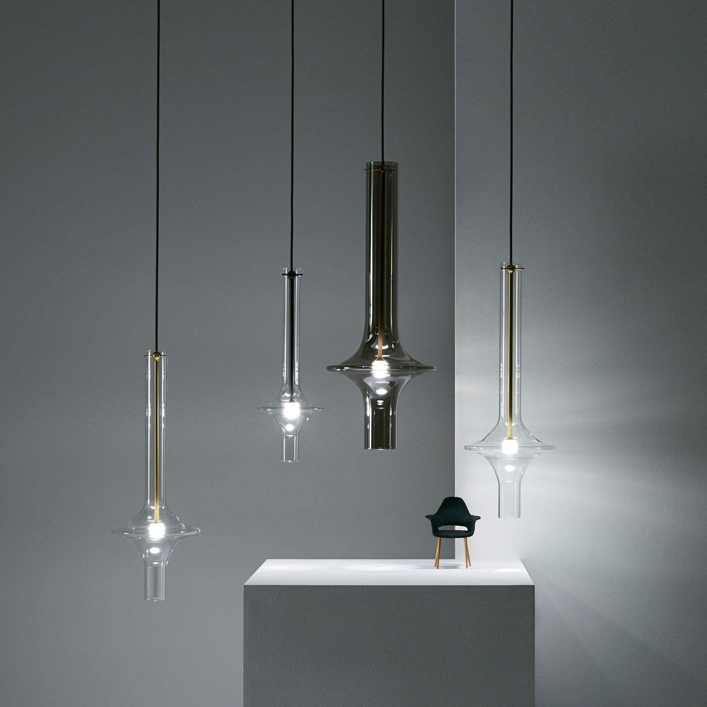 Talera Suspension Lampe en Verre Industrielle Glam