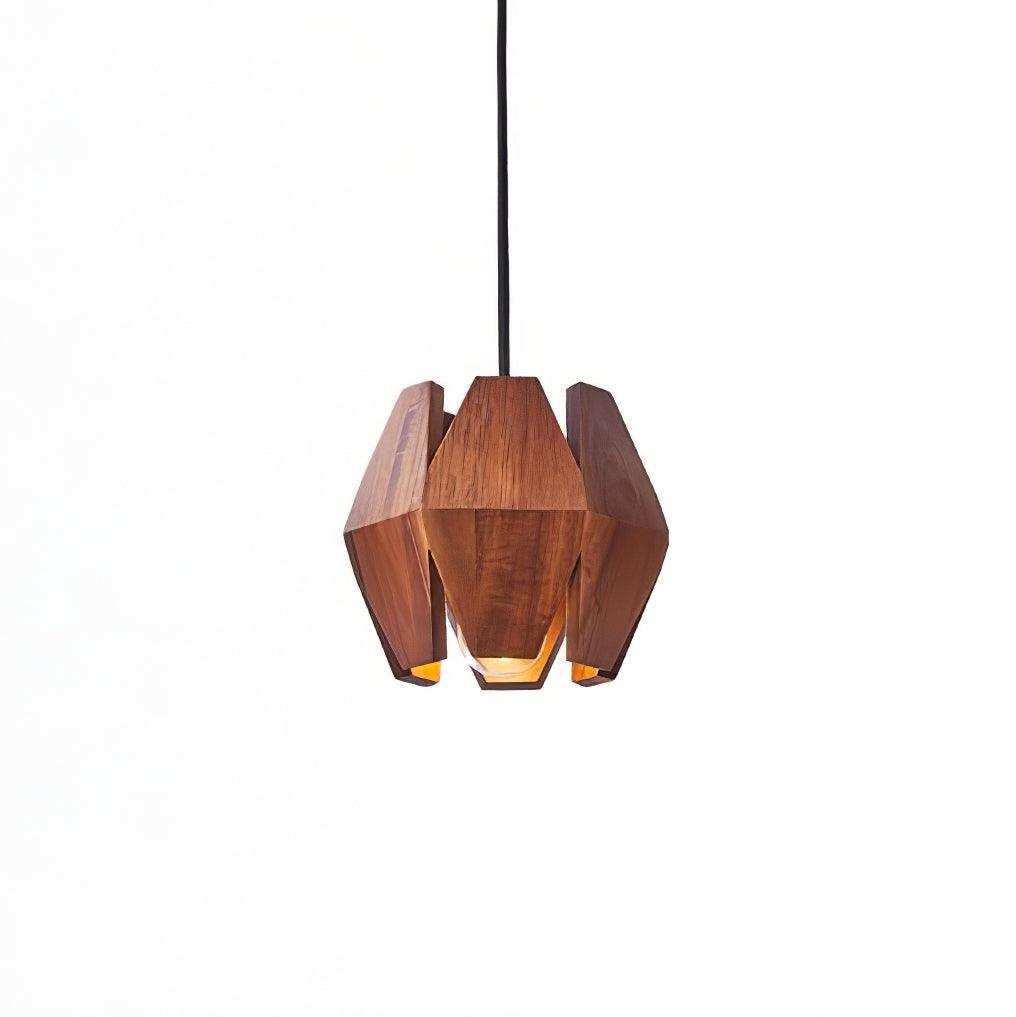 Suspension Géométrique Bois Nordique Minimaliste
