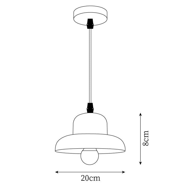 Lampe Suspendue en Forme de Chapeau en Bois Courbée Organique