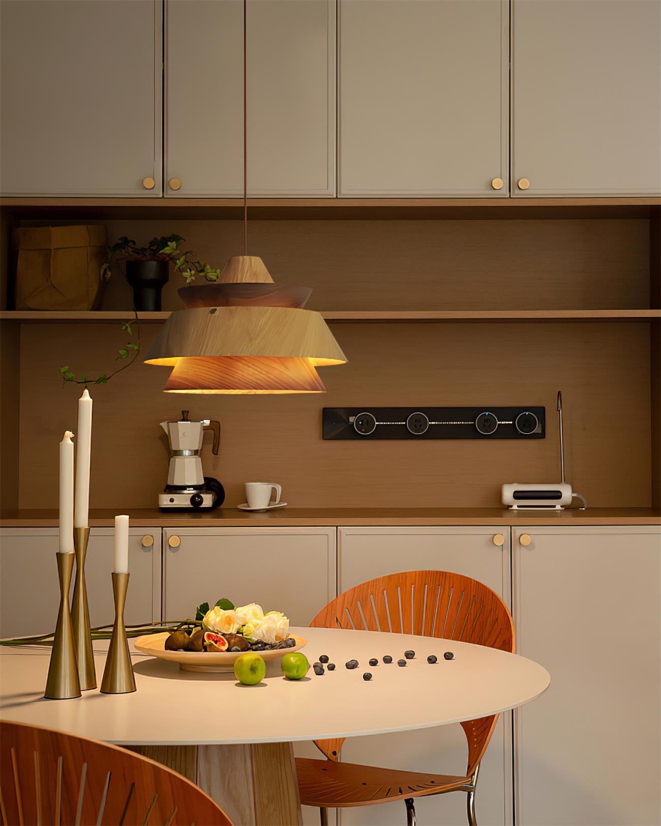 Karwe Suspension Bois Stratifié Vintage