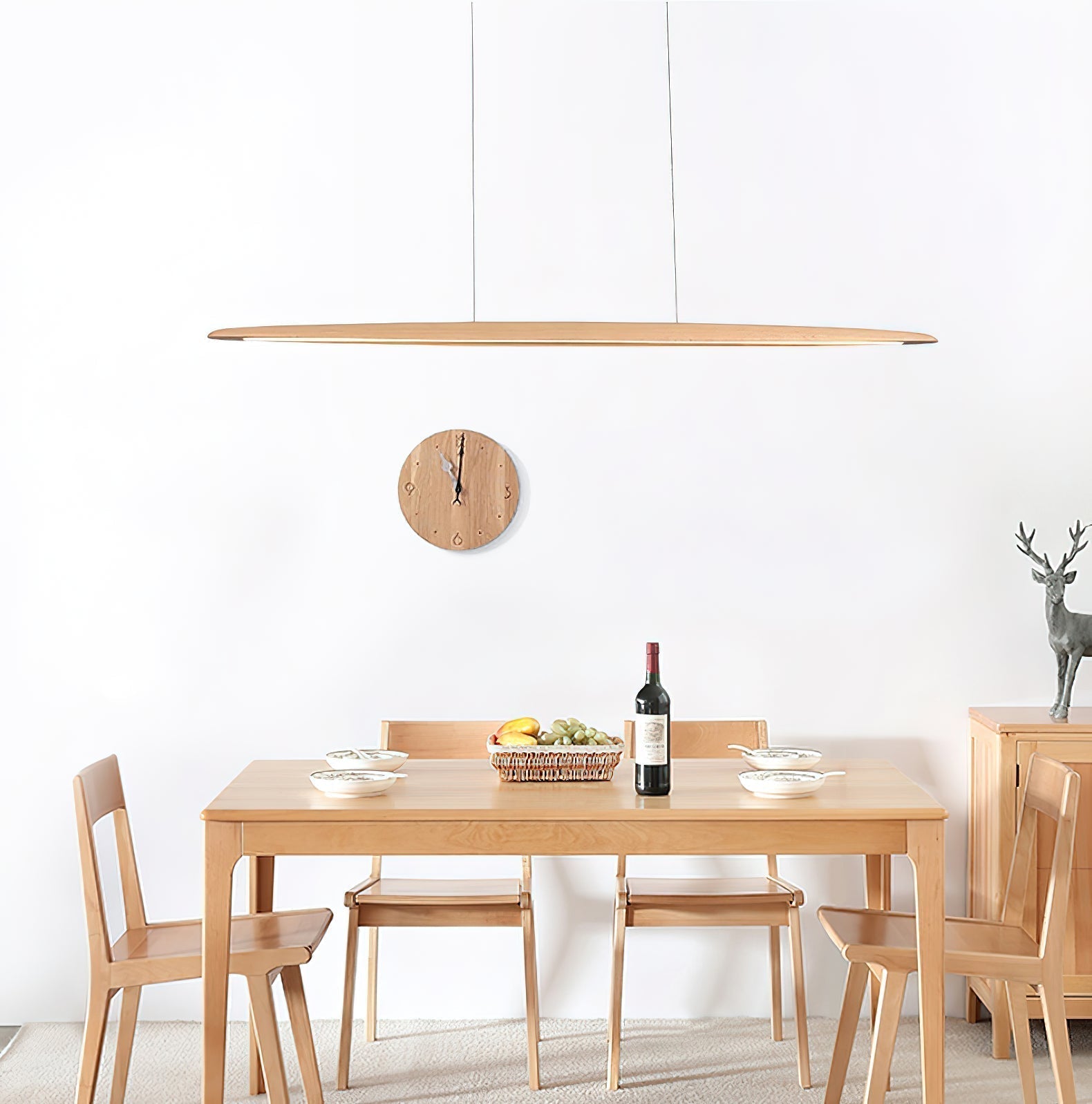 Zing Suspension Bois Noyer Minimaliste