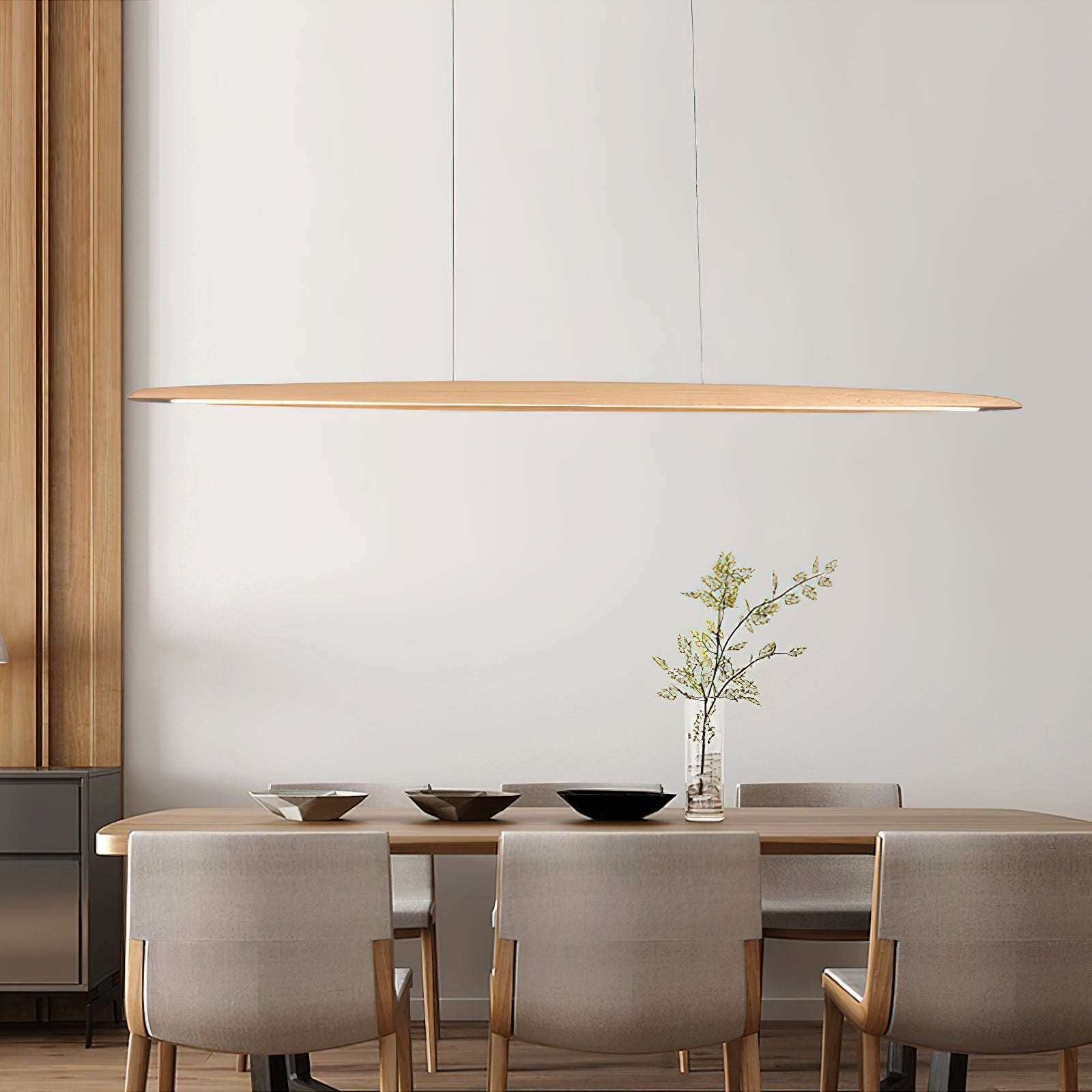 Zing Suspension Bois Noyer Minimaliste