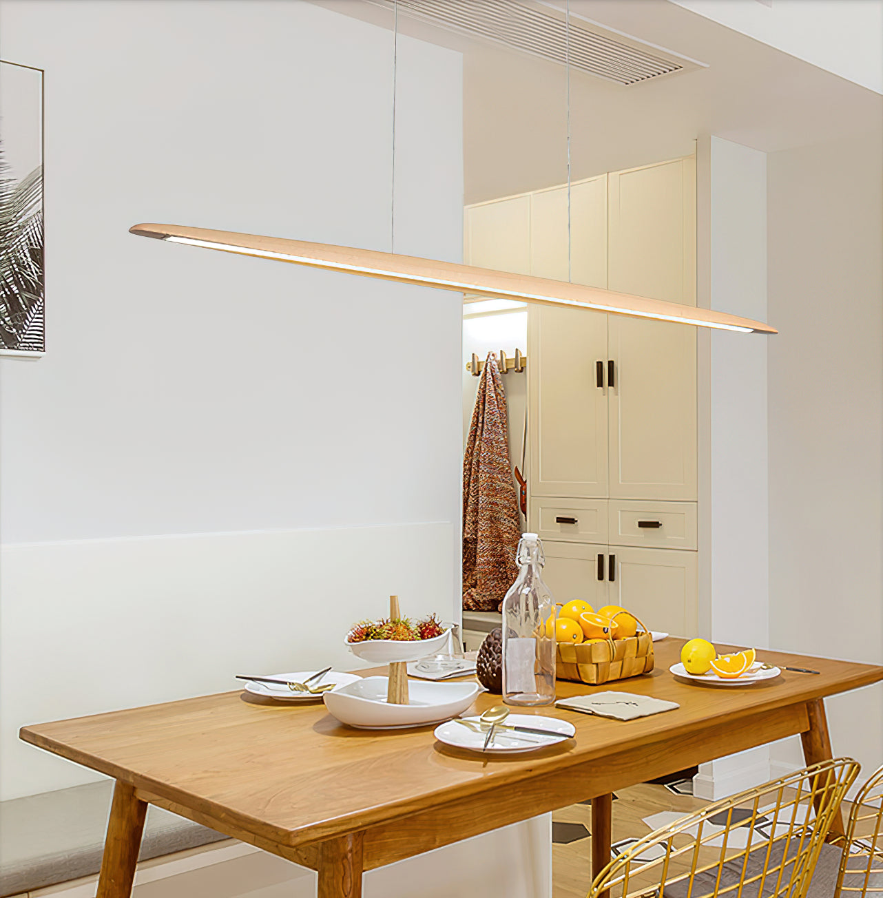 Zing Suspension Bois Noyer Minimaliste