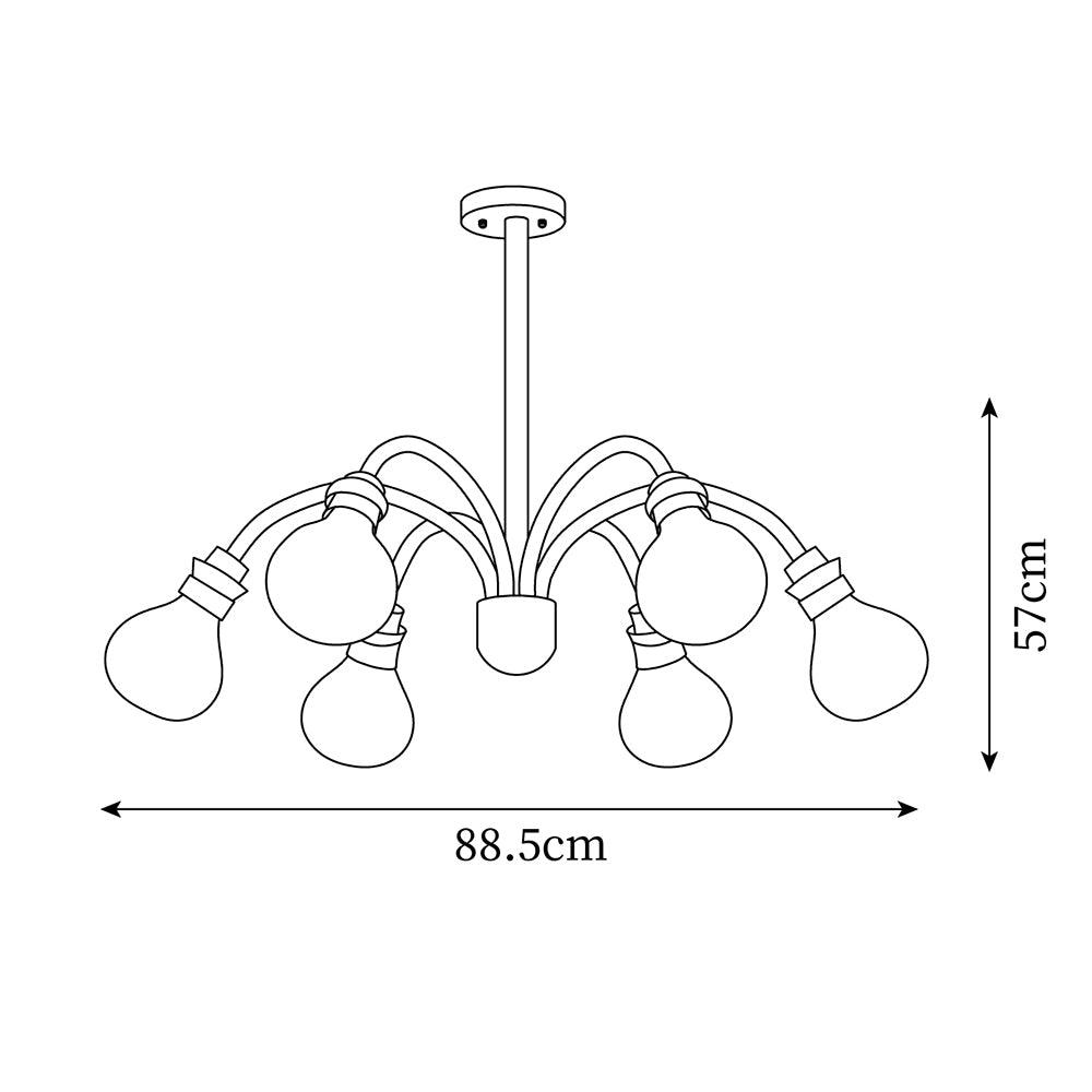 Okai Lustre en Bois et Corde de Chanvre