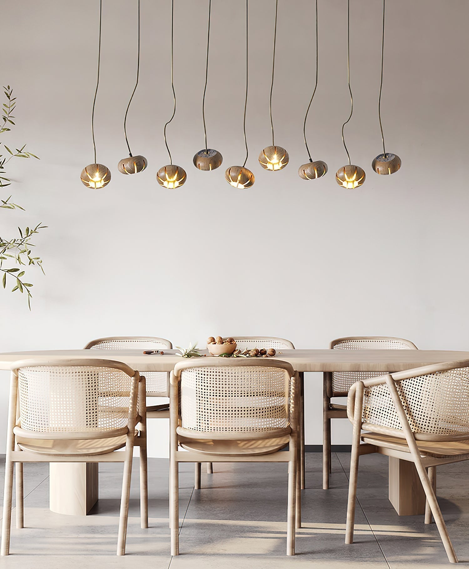 Zasorir Suspension Sculpturale en Marbre Cluster
