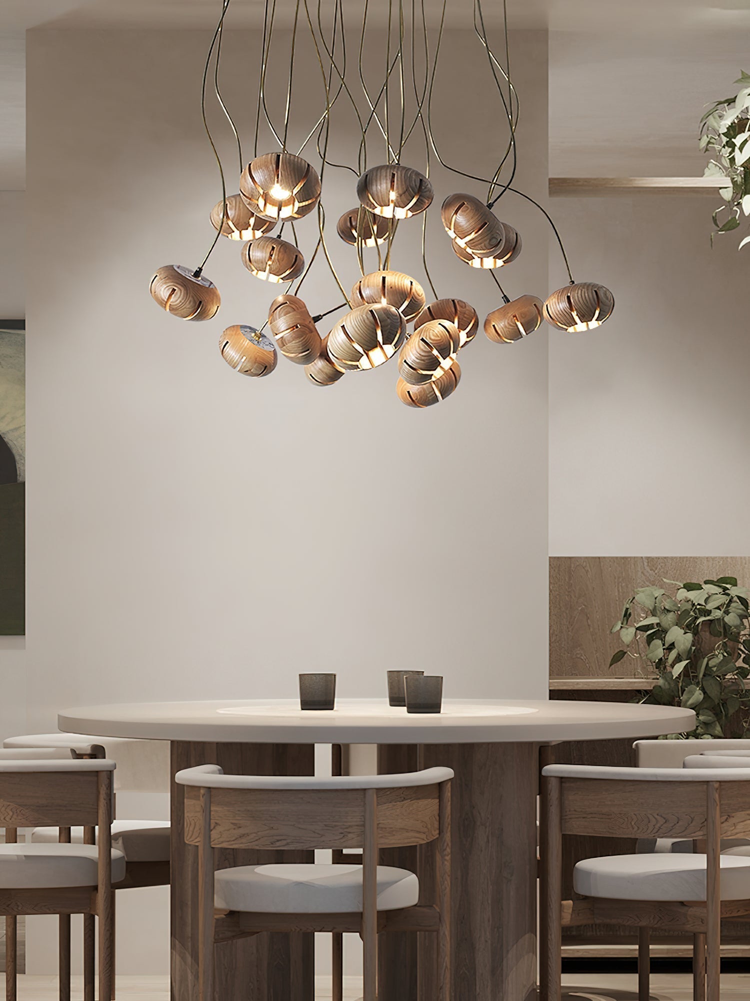 Zasorir Suspension Sculpturale en Marbre Cluster
