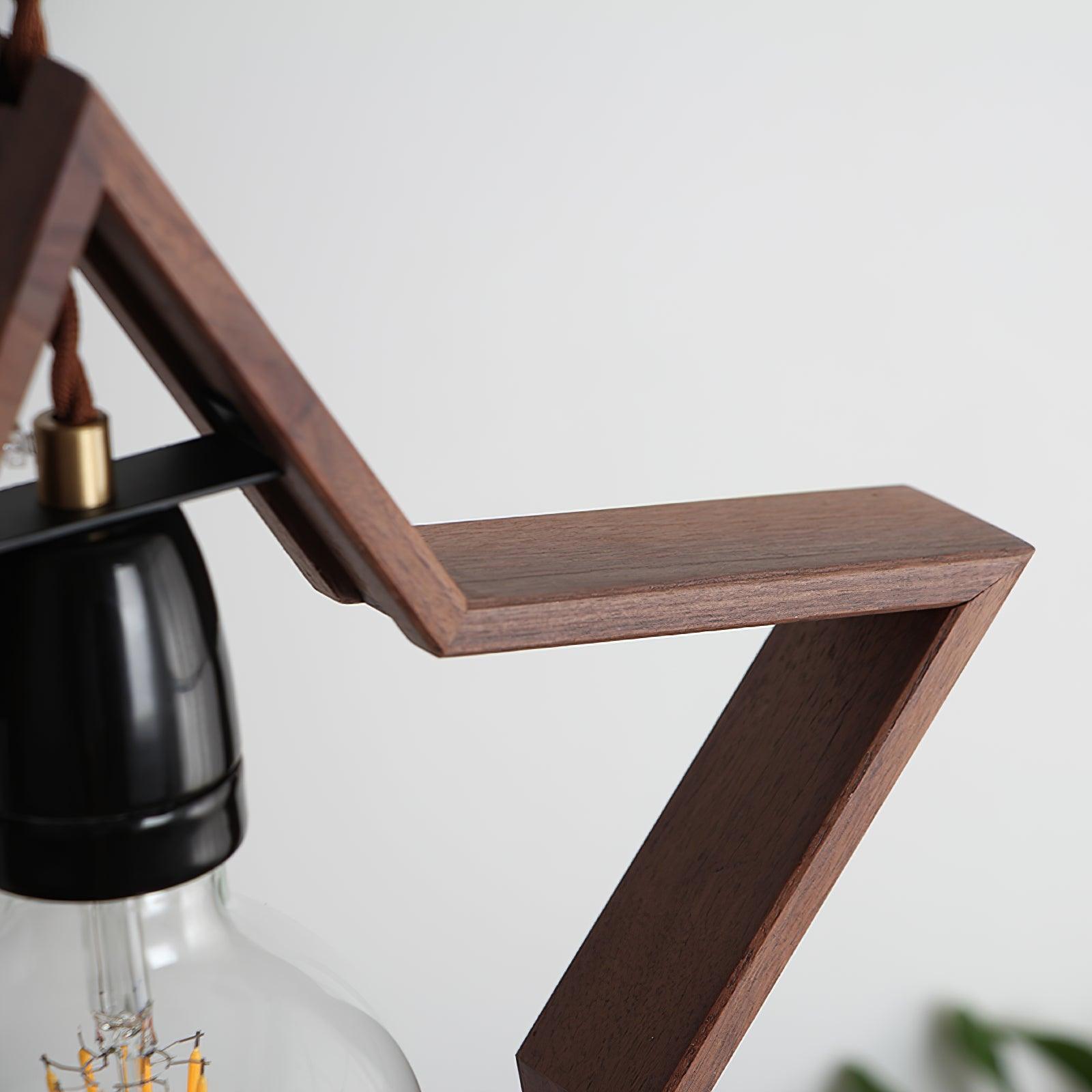 Luna Suspension Vintage Étoile en Bois