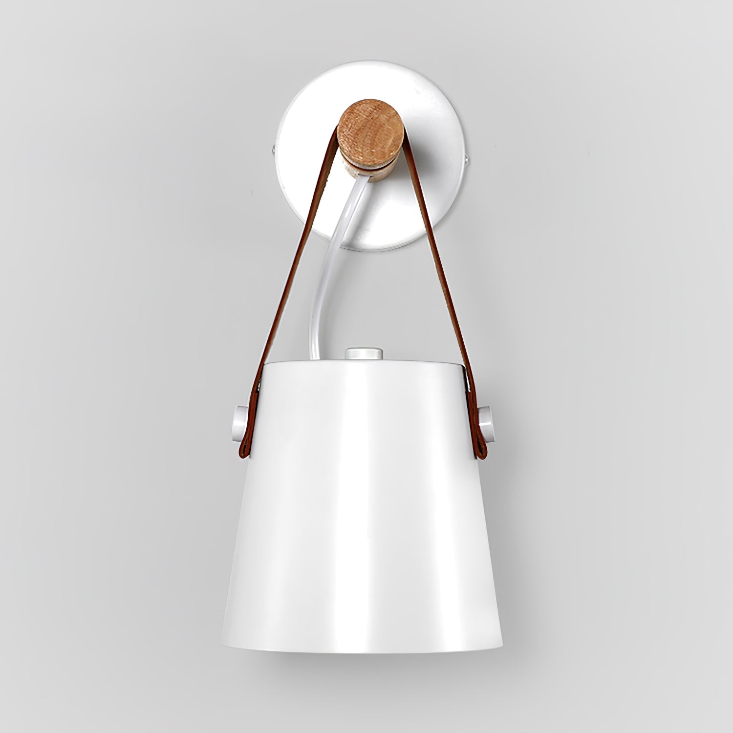 Solarese Applique en bois et cuir