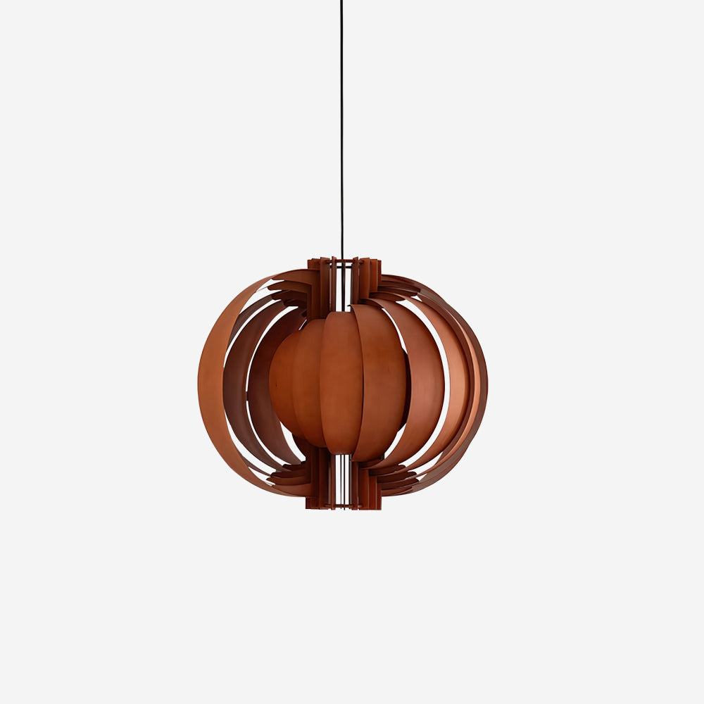 Bois Lanterne Suspension Stratifié Organique