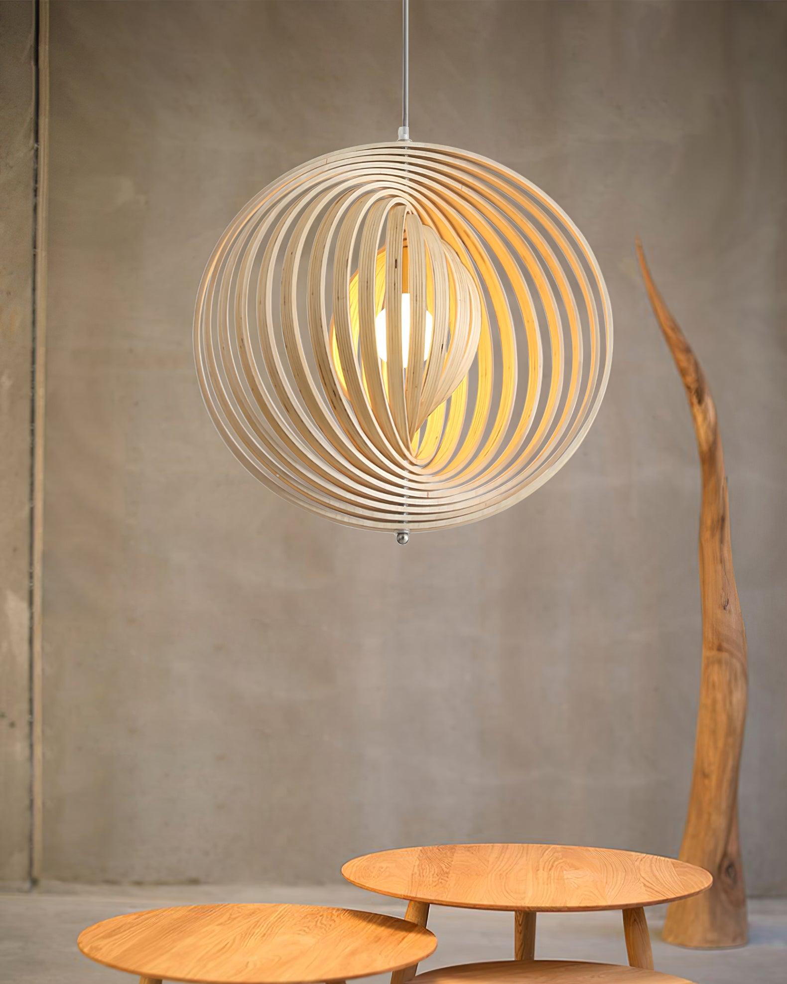 Spira Suspension en Bois Organique
