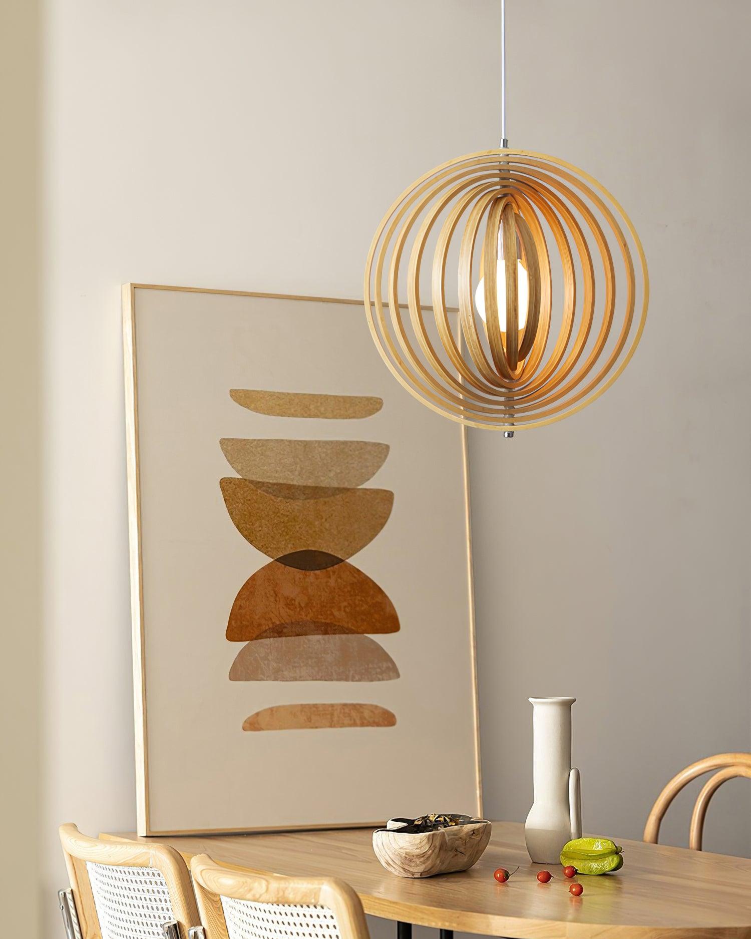 Spira Suspension en Bois Organique