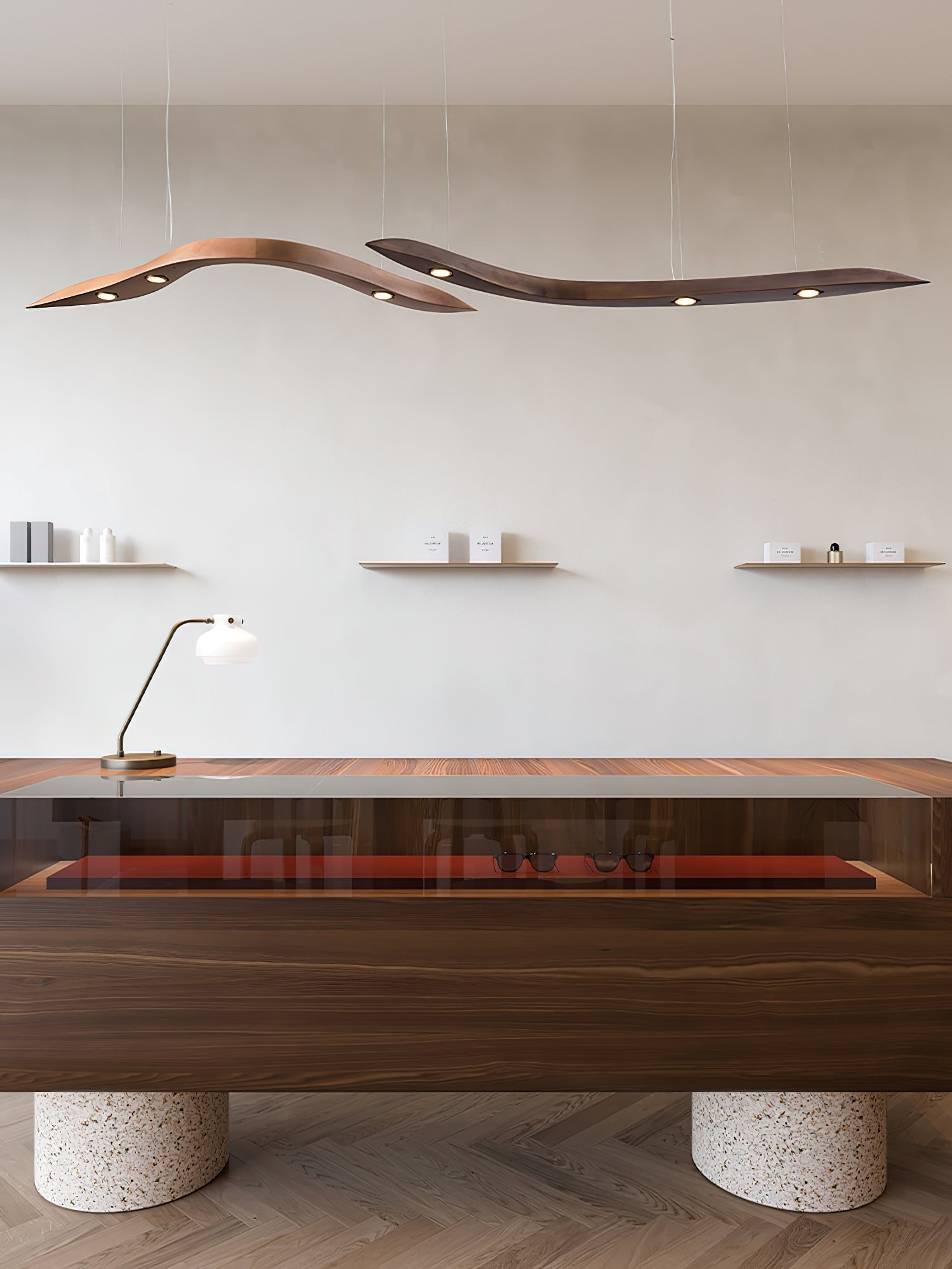 Flow Suspension Minimaliste en Bois