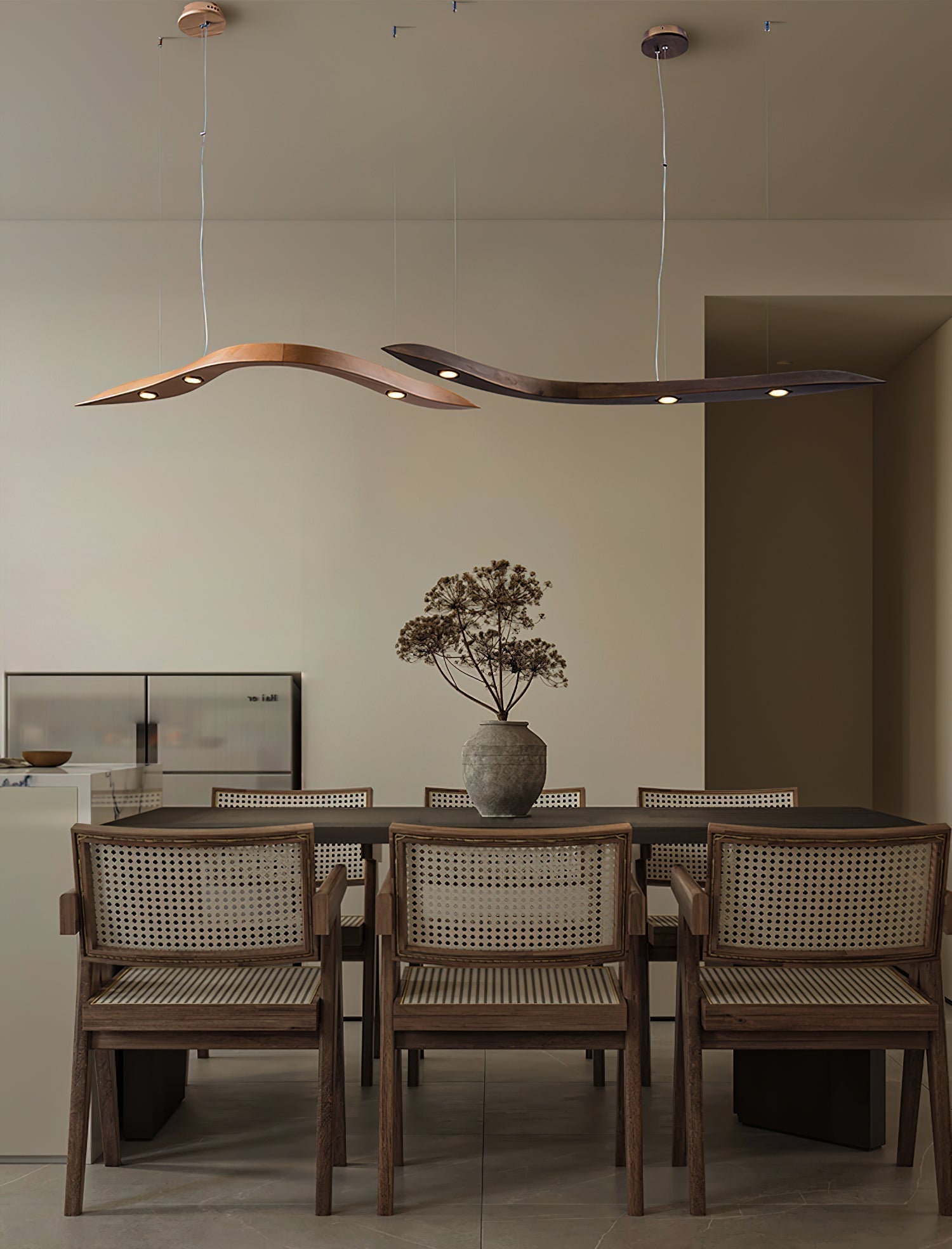 Flow Suspension Minimaliste en Bois
