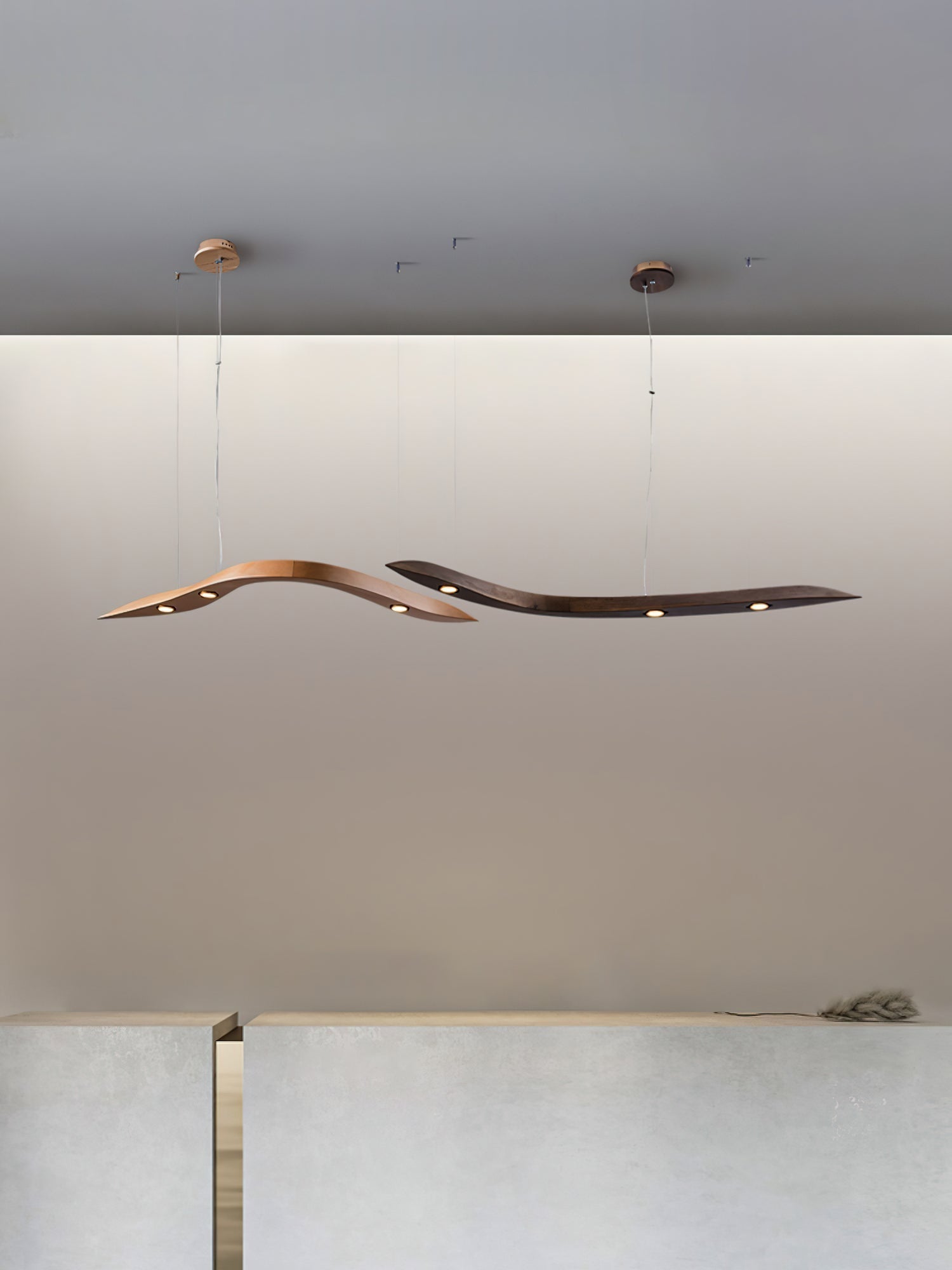 Flow Suspension Minimaliste en Bois