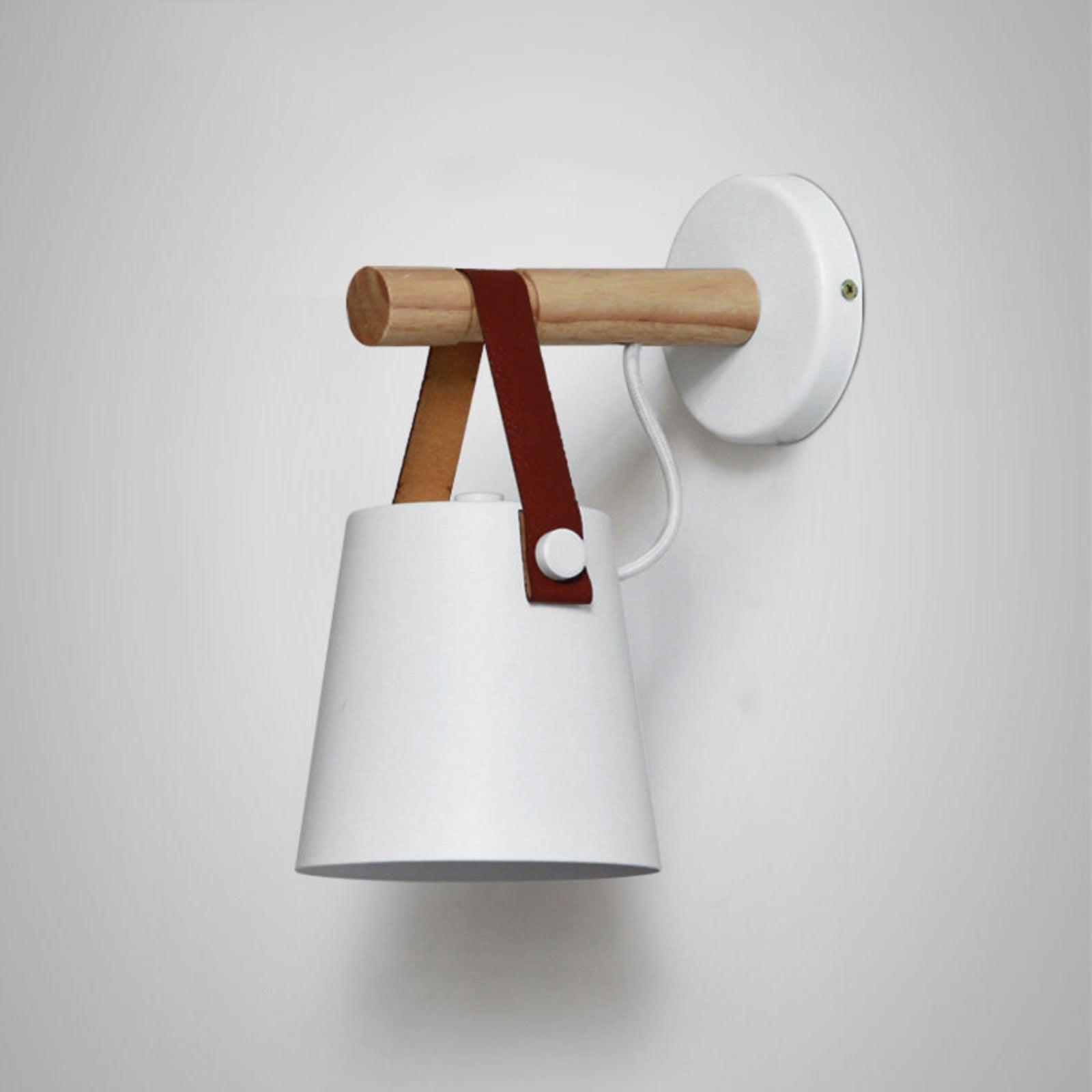 Solarese Applique en bois et cuir