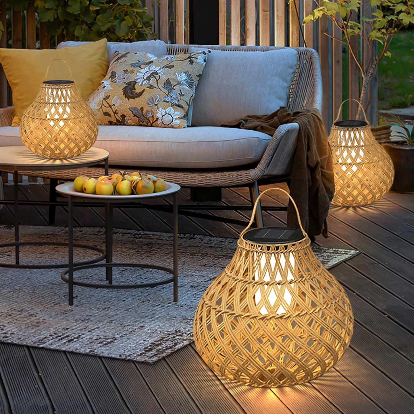 Abella Tressé Sphère Lanterne Extérieur Lampe