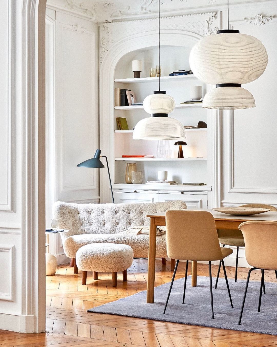 Lanterne en Papier Suspendue Xuan Tranquil