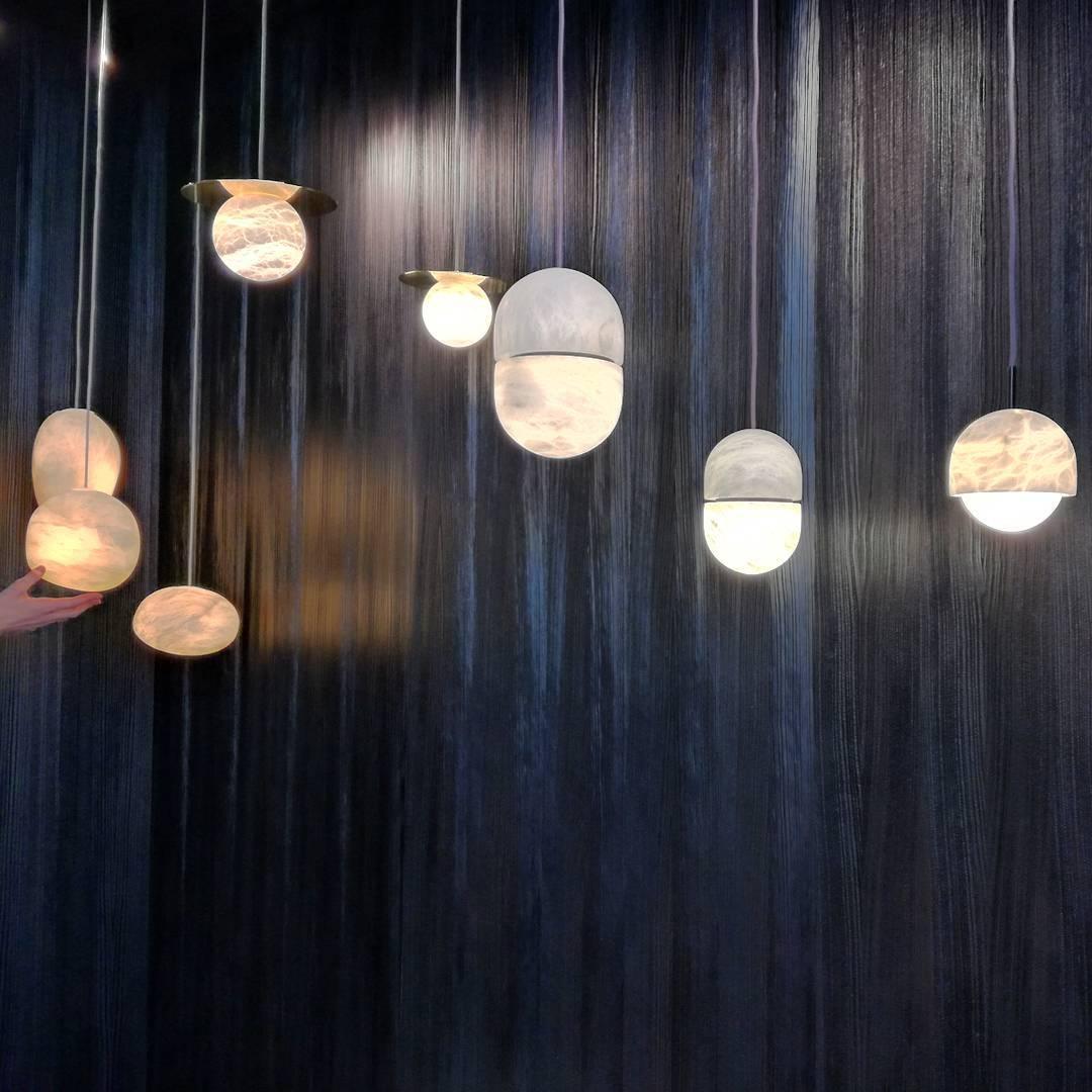 Strata Albâtre Pendentif Lumière Capsule-Forme