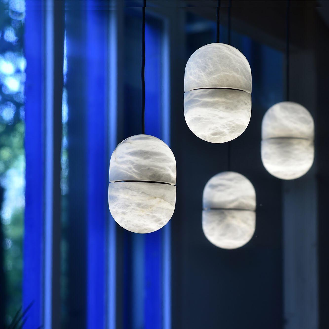 Strata Albâtre Pendentif Lumière Capsule-Forme