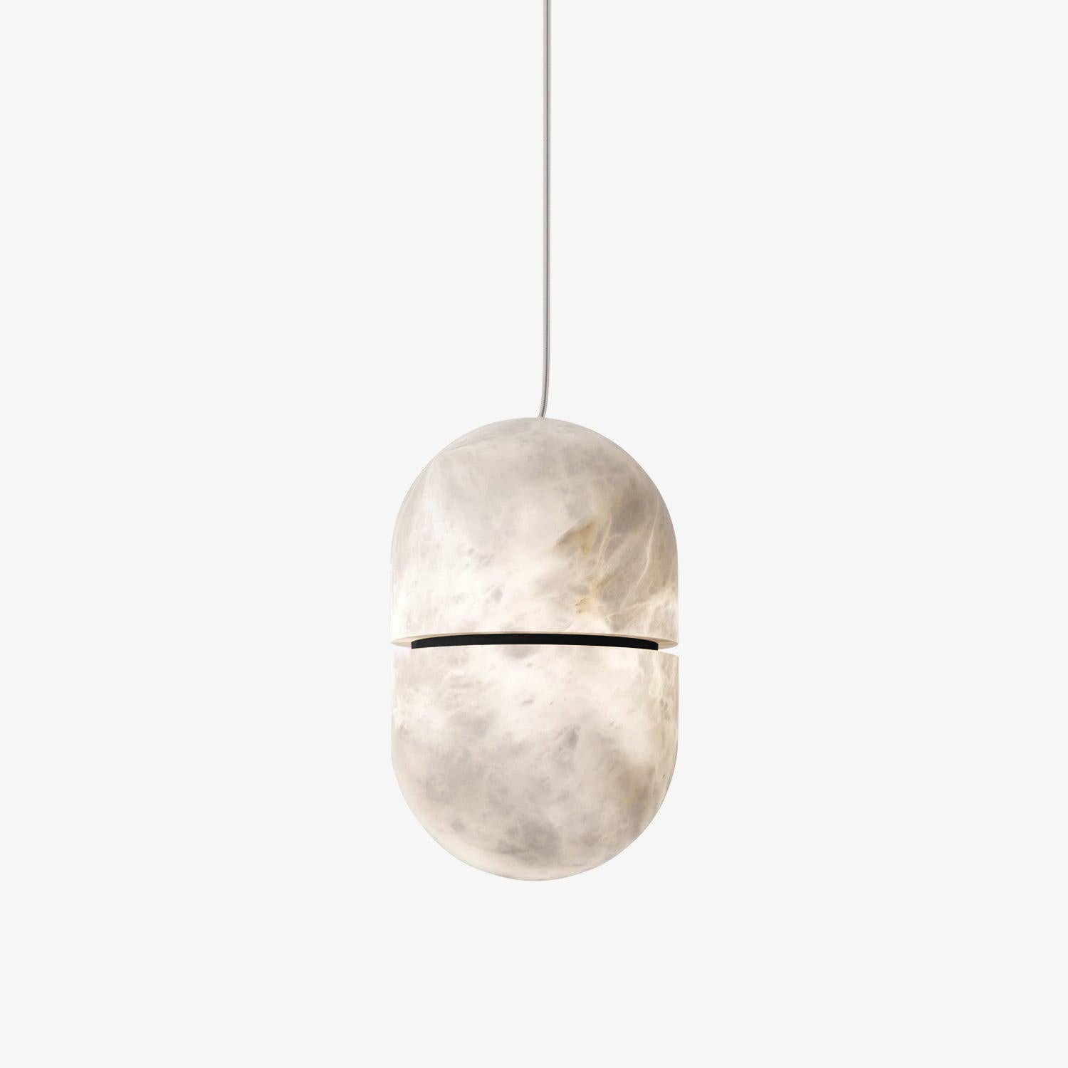 Strata Albâtre Pendentif Lumière Capsule-Forme