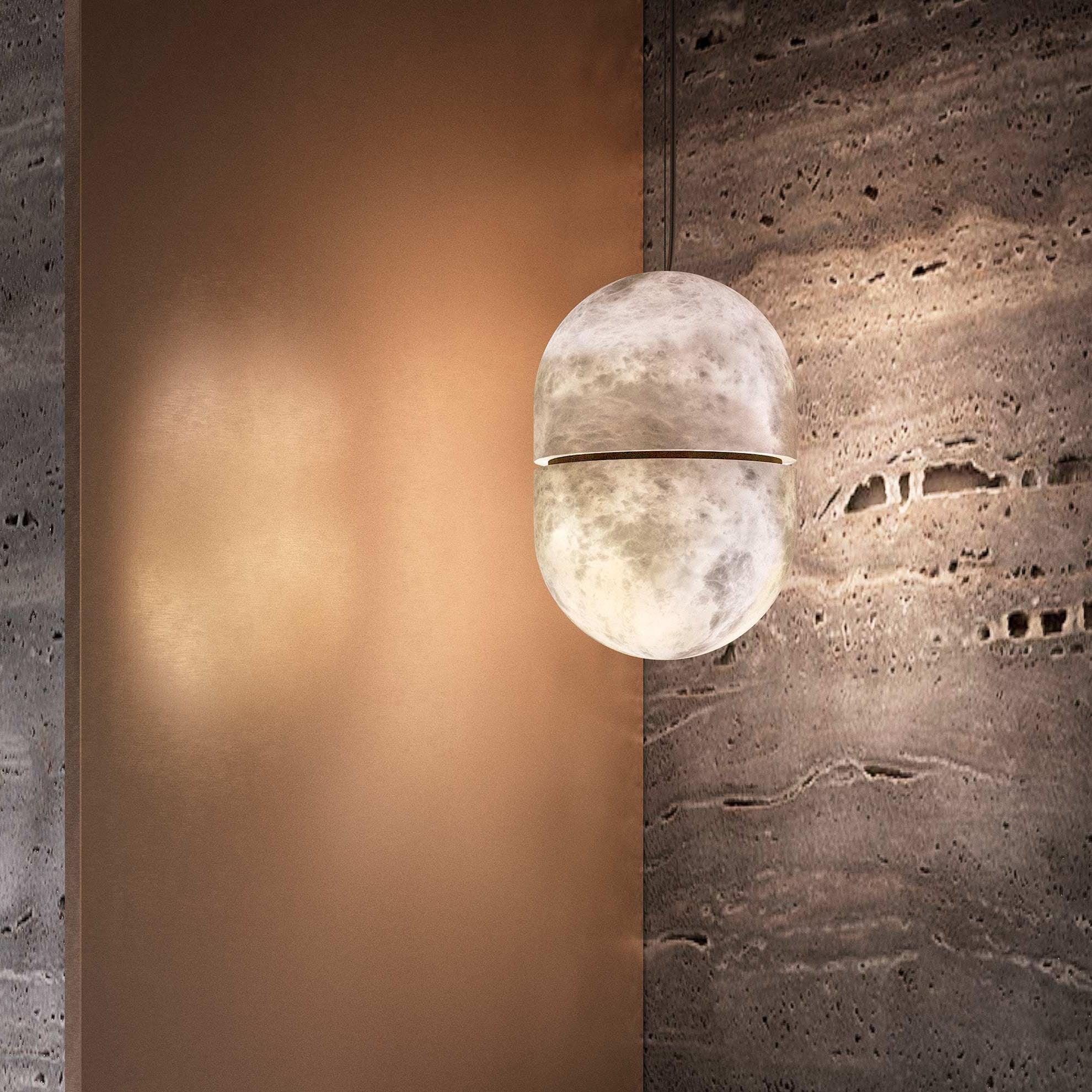 Strata Albâtre Pendentif Lumière Capsule-Forme
