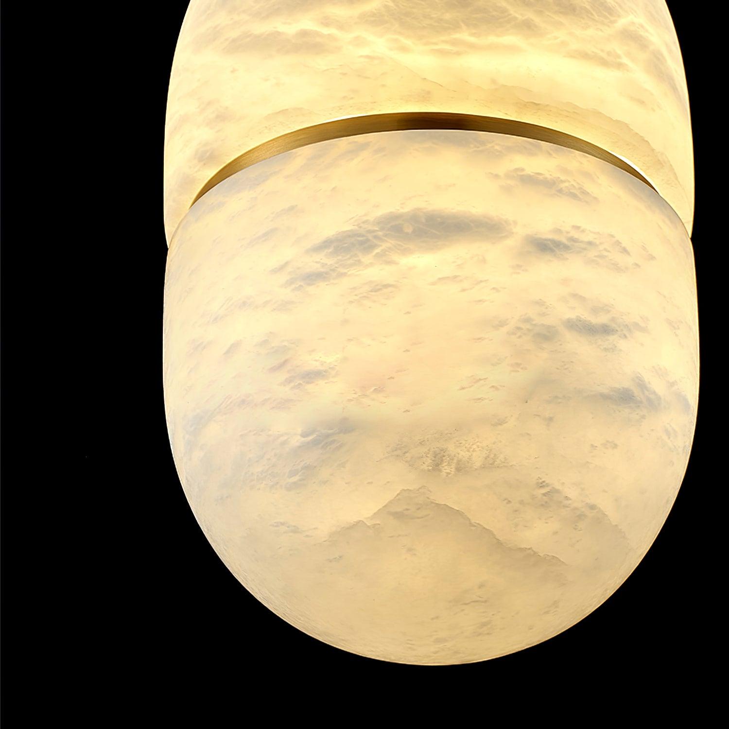 Strata Albâtre Pendentif Lumière Capsule-Forme