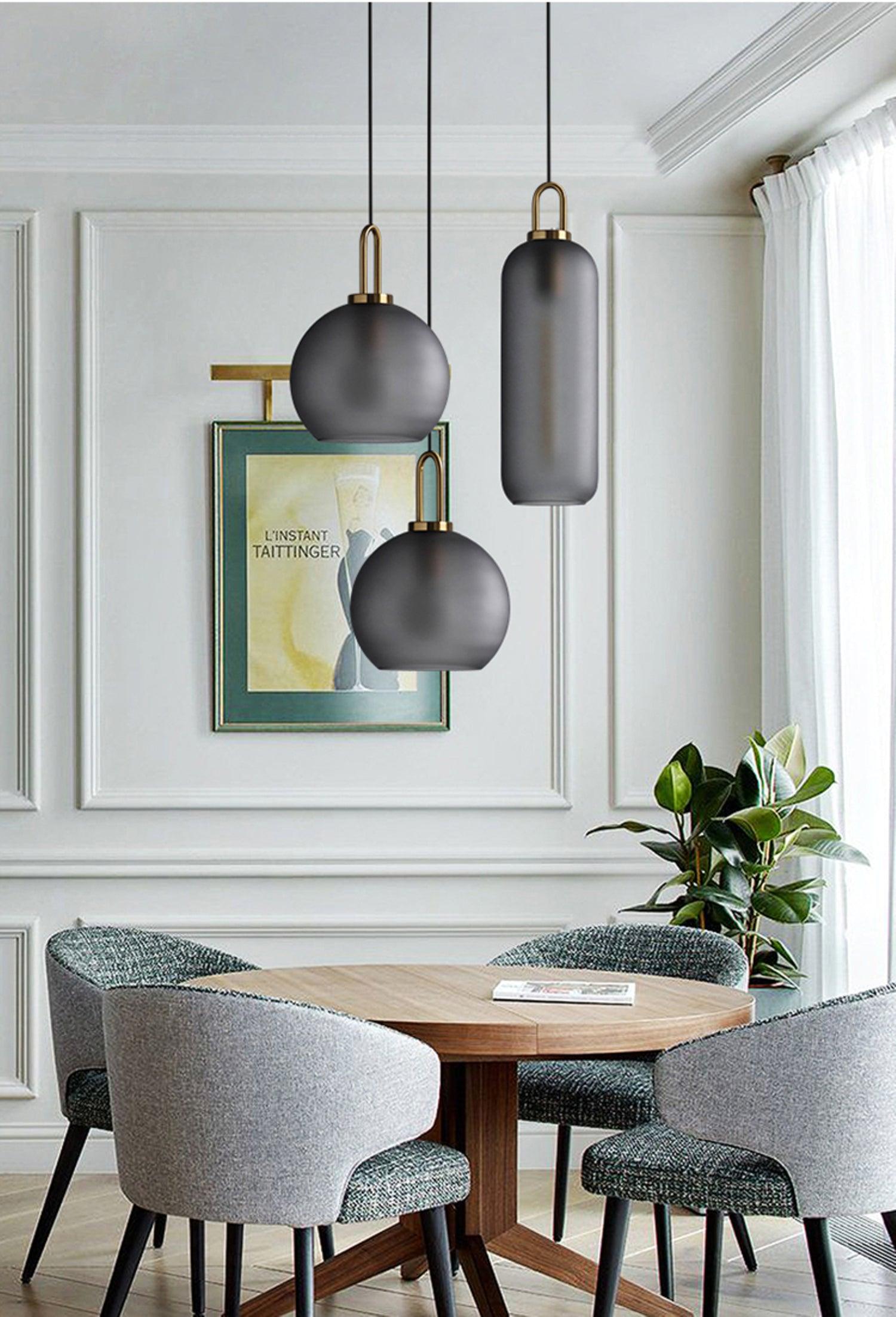 Lustra Suspension Pendule en Verre