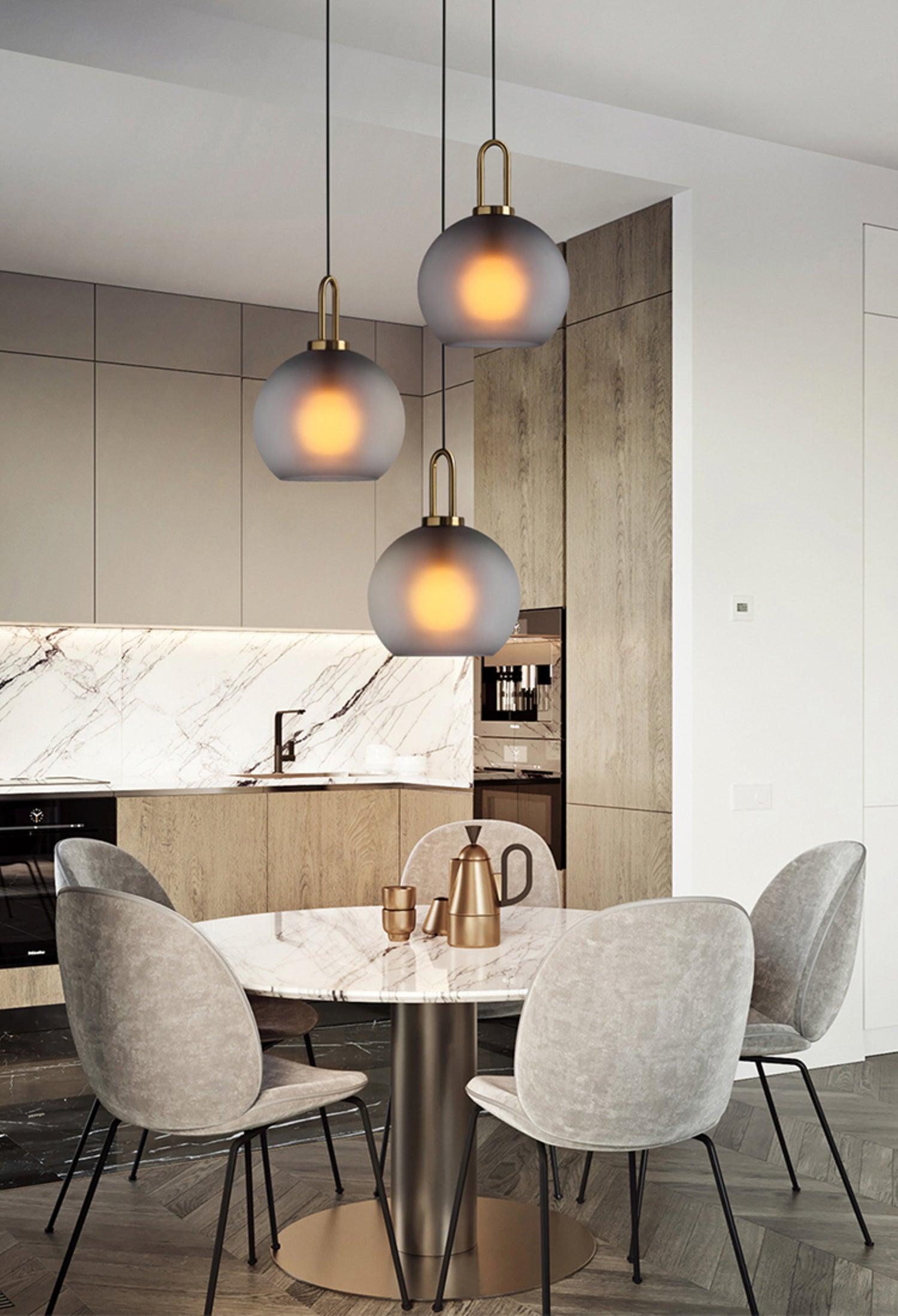 Lustra Suspension Pendule en Verre