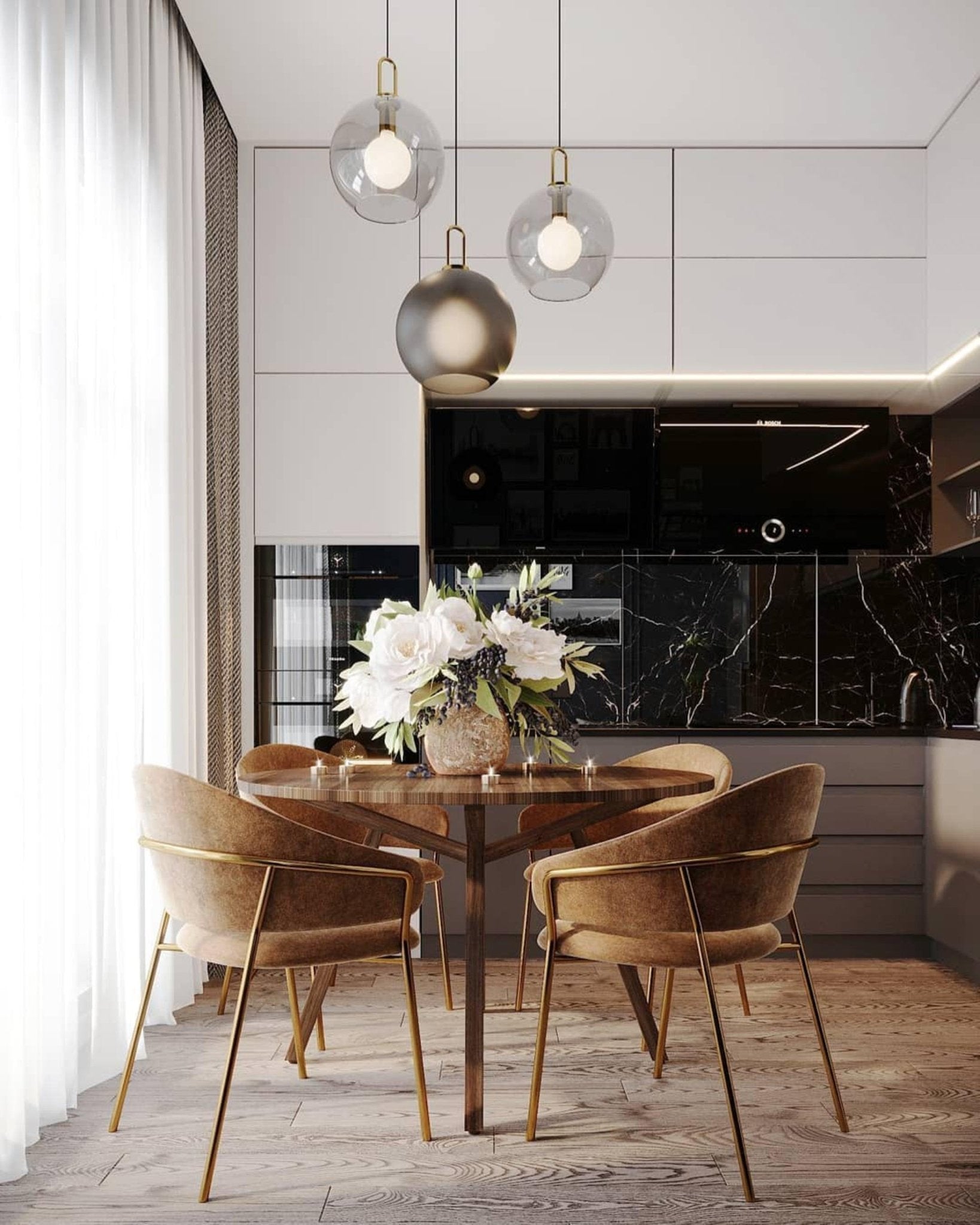 Lustra Suspension Pendule en Verre
