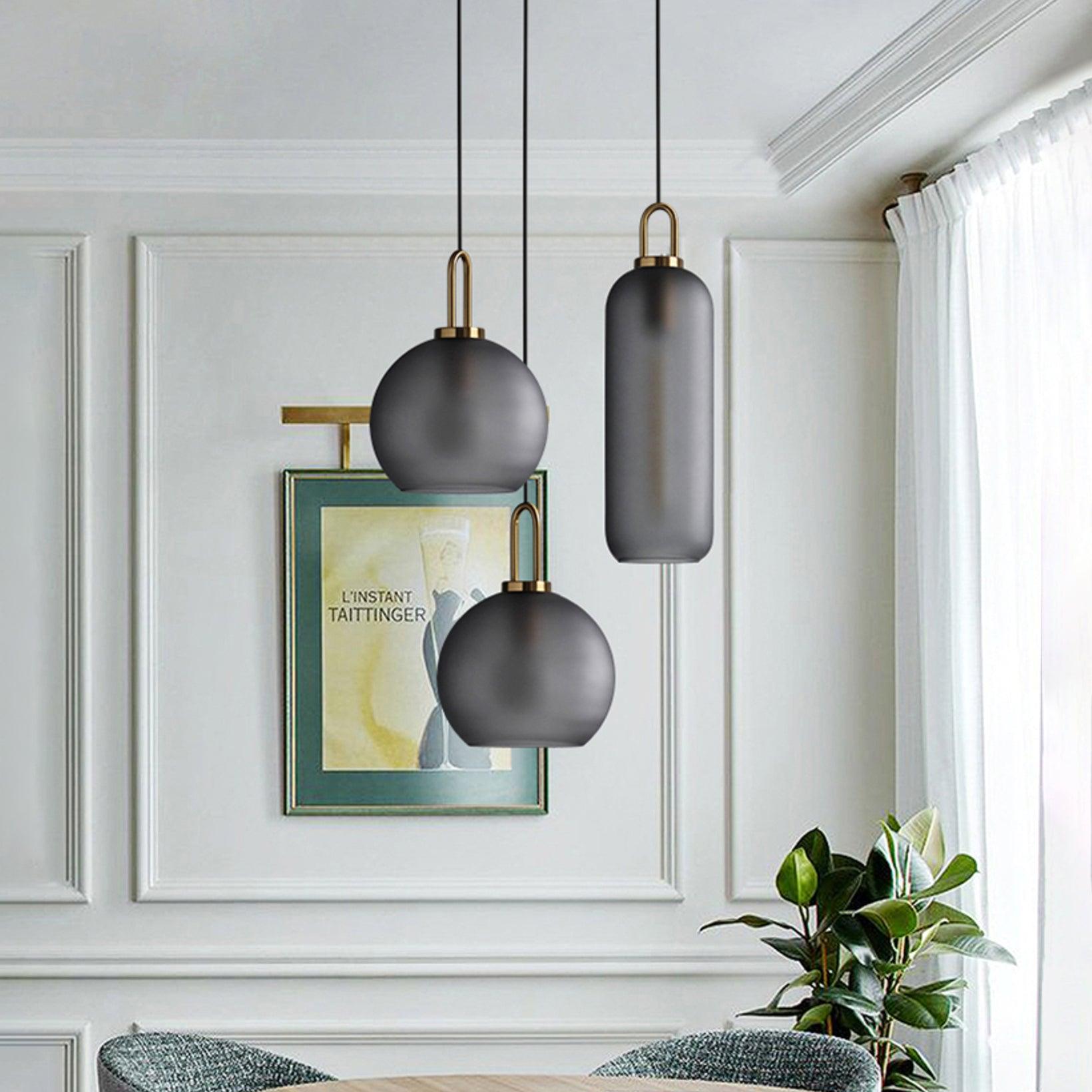 Lustra Suspension Pendule en Verre