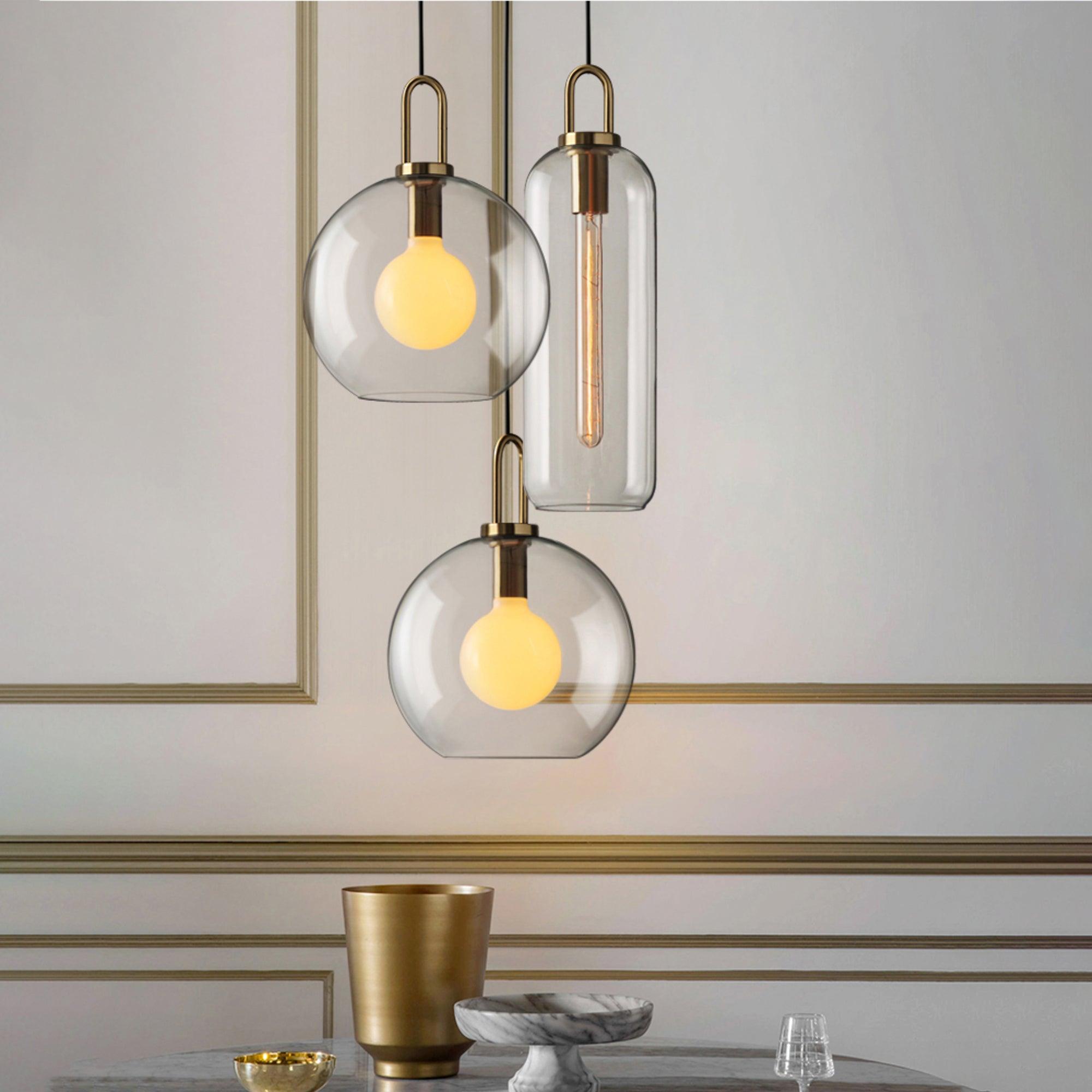 Lustra Suspension Pendule en Verre