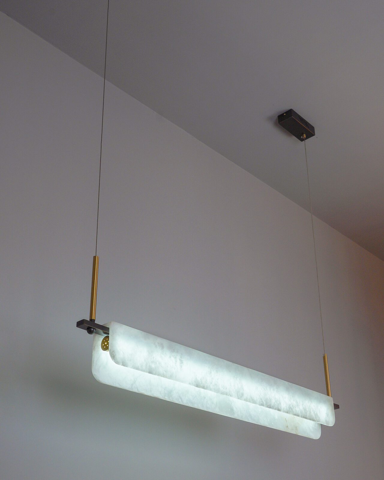 Eshaisra Suspension Métal Albâtre Minimaliste Moderne