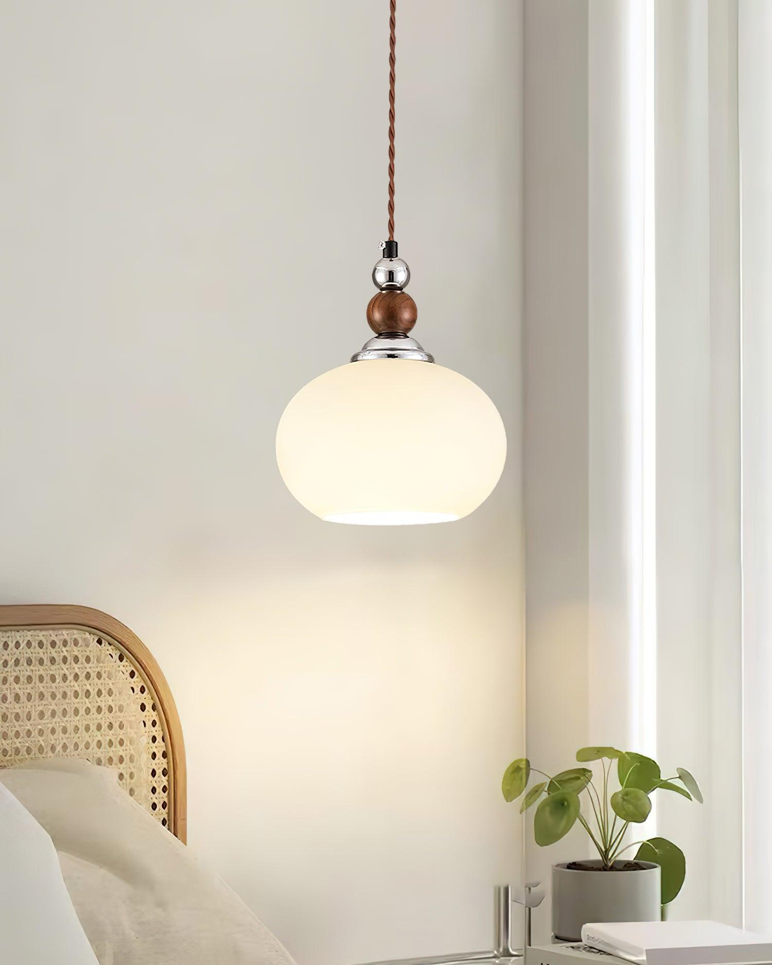 Luna Suspension Lampe en Verre Moderne