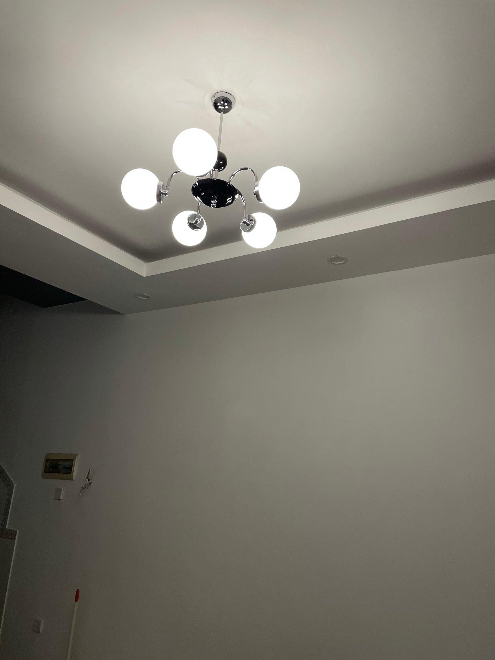 Lustra Lustre Cadre en Tige et Blanc