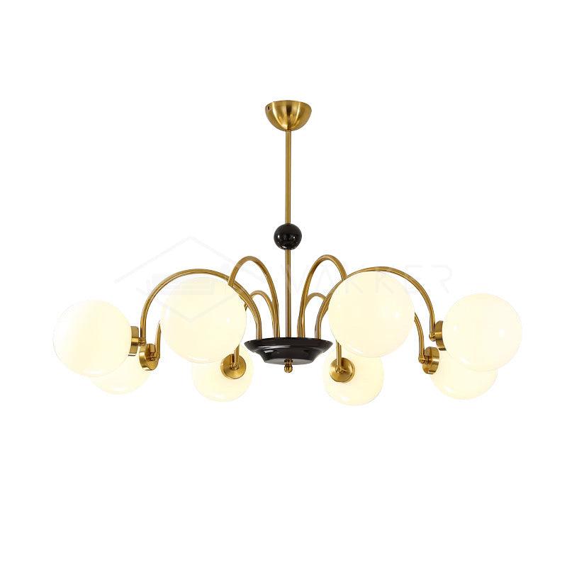 Lustra Lustre Cadre en Tige et Blanc