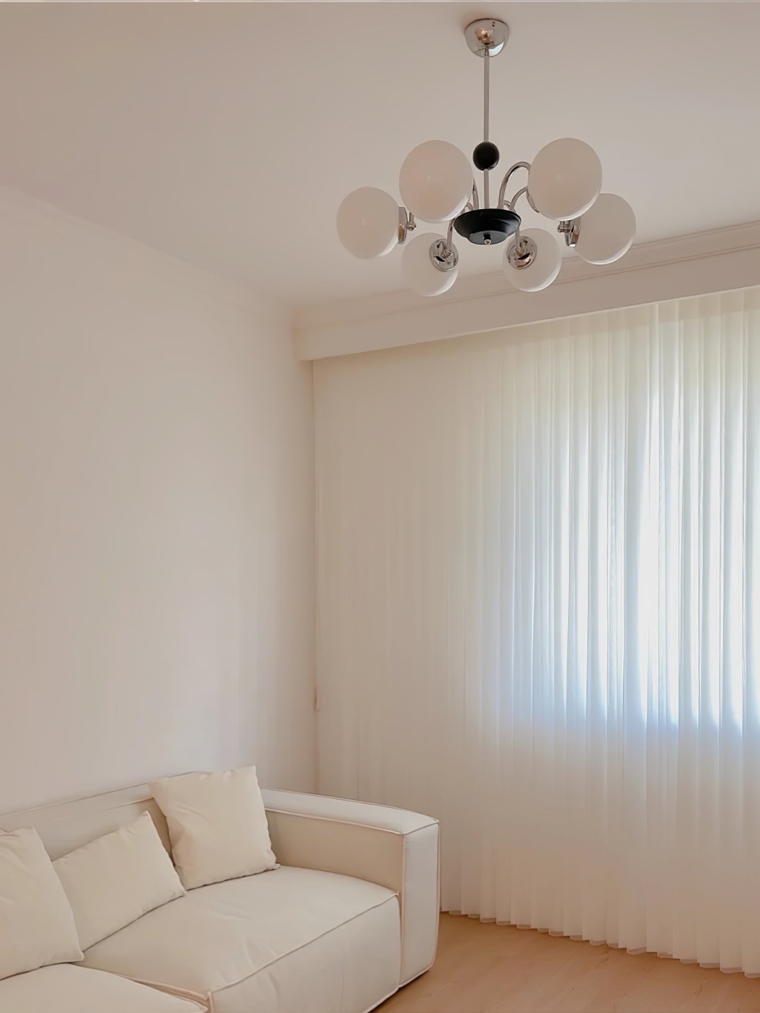 Lustra Lustre Cadre en Tige et Blanc