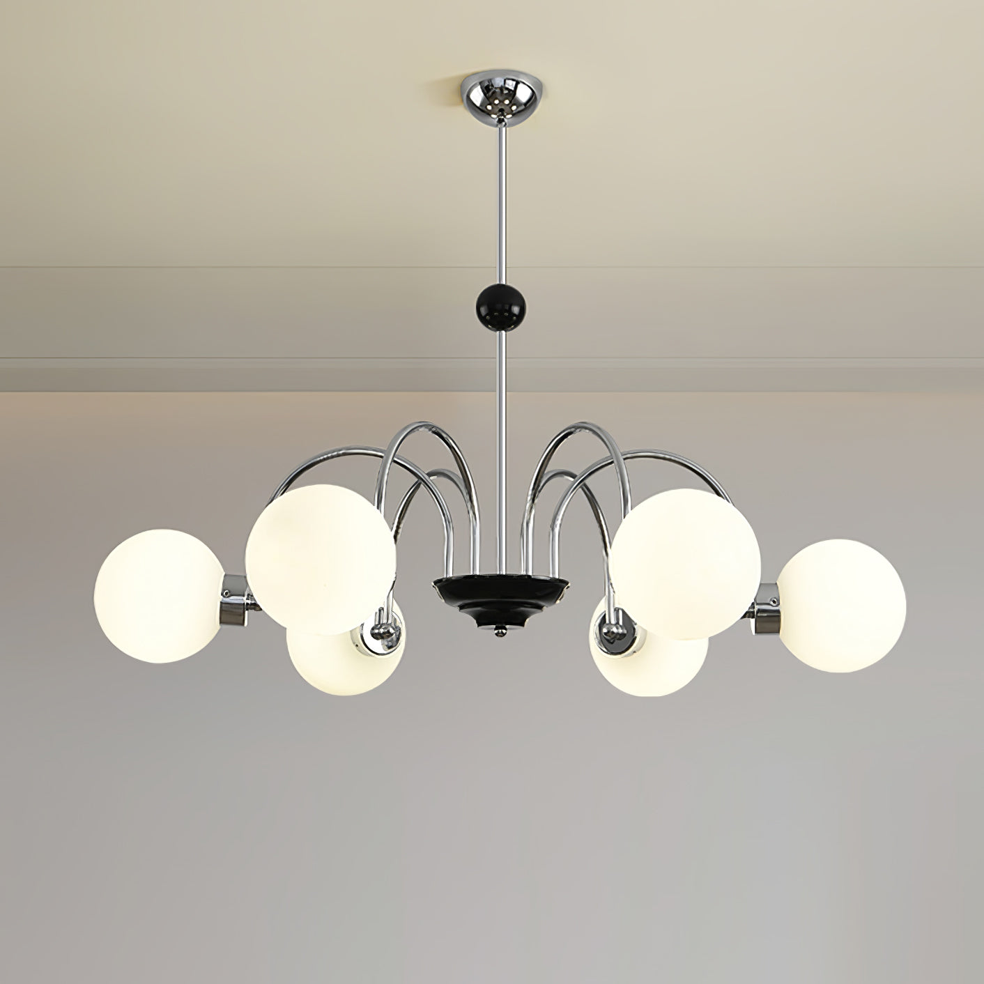 Lustra Lustre Cadre en Tige et Blanc