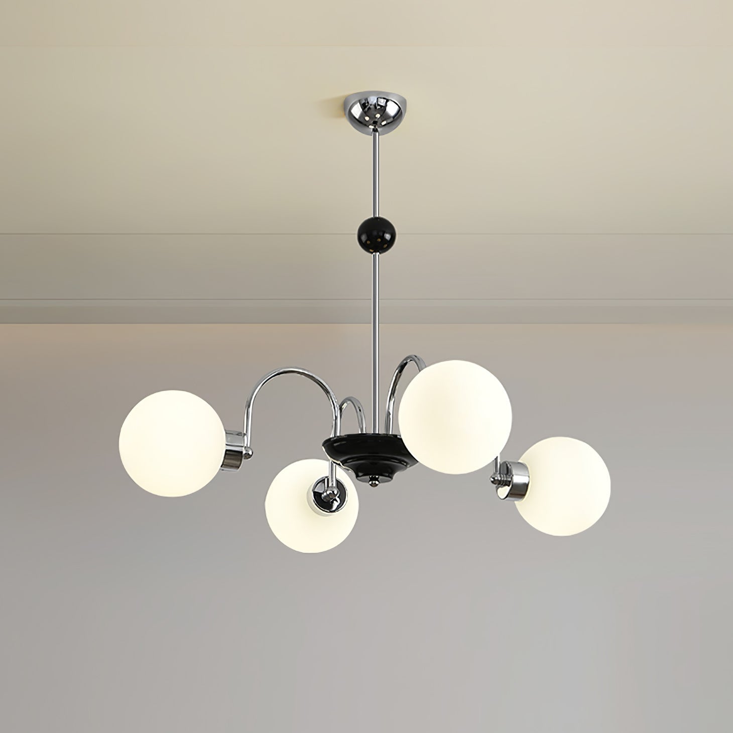 Lustra Lustre Cadre en Tige et Blanc