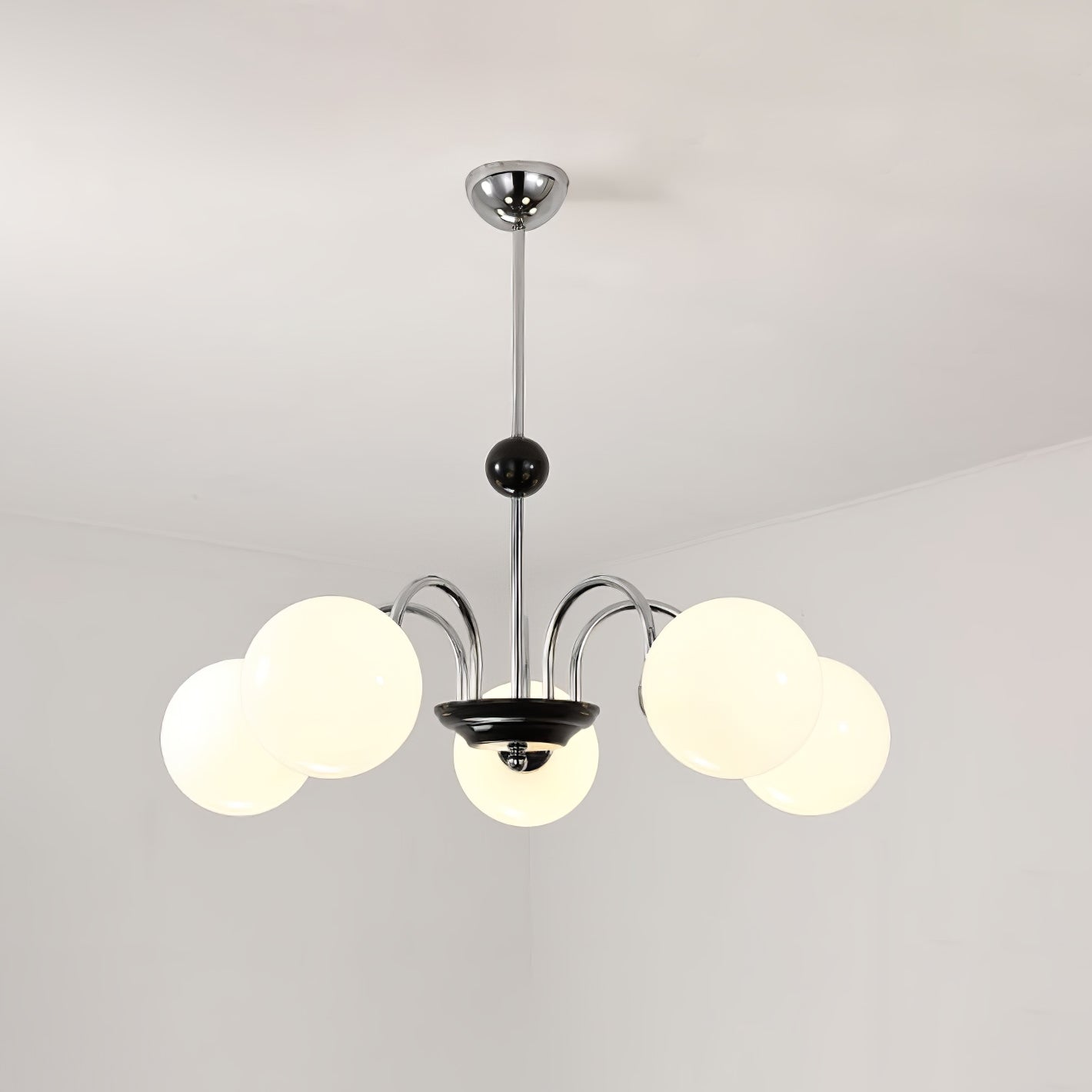 Lustra Lustre Cadre en Tige et Blanc