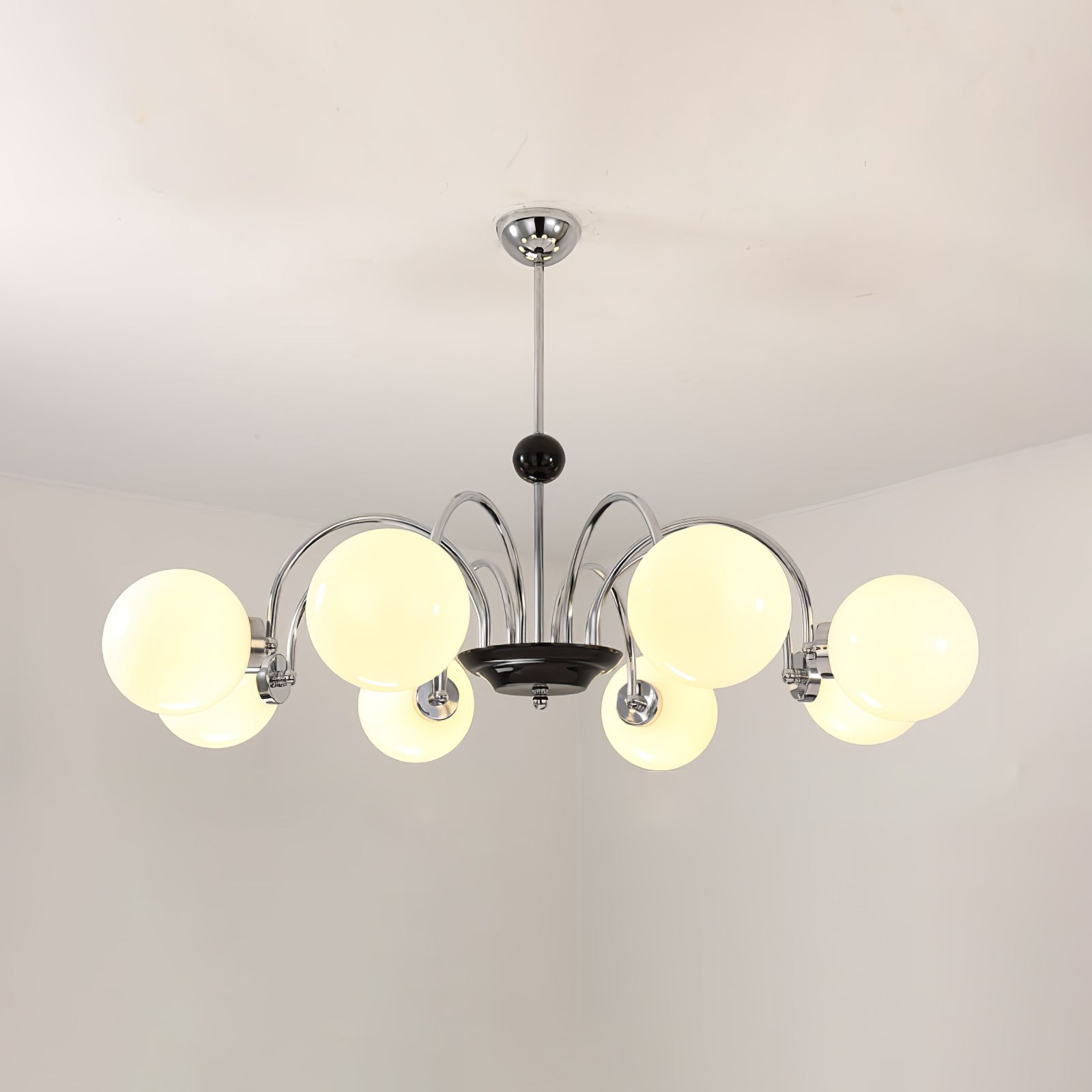 Lustra Lustre Cadre en Tige et Blanc