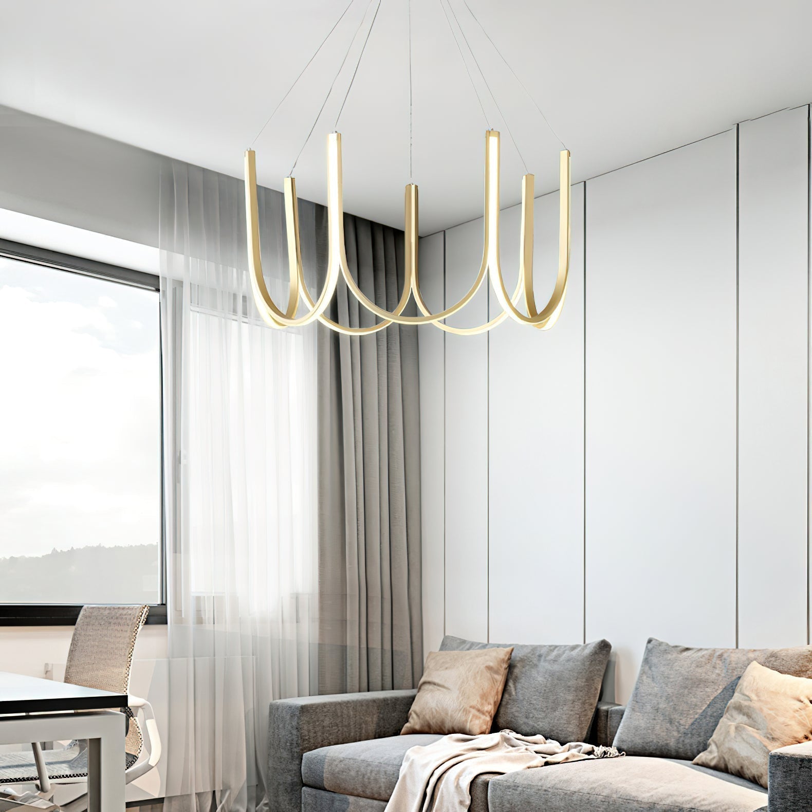 Otheara Lustre Métal LED Minimaliste Moderne