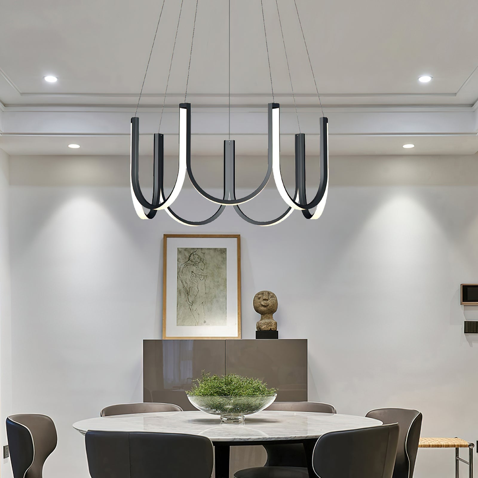 Otheara Lustre Métal LED Minimaliste Moderne
