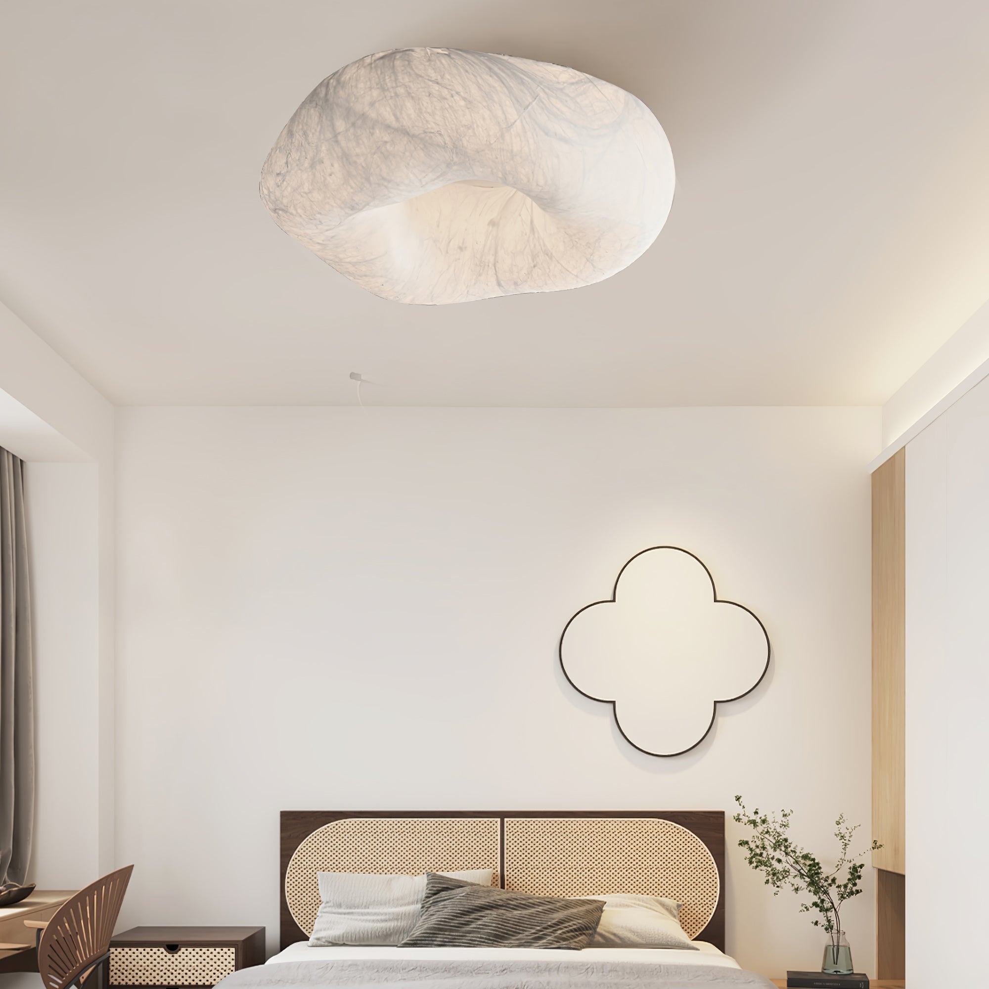 Solara Plafonnier en Forme de Nuage en Soie Élégant
