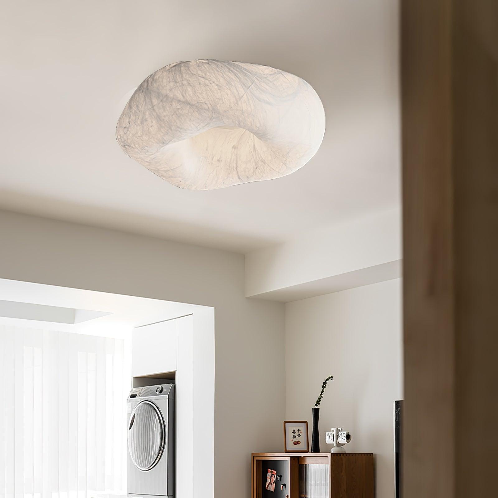 Yunduo Plafonnier Soie Nuage Forme Moderne